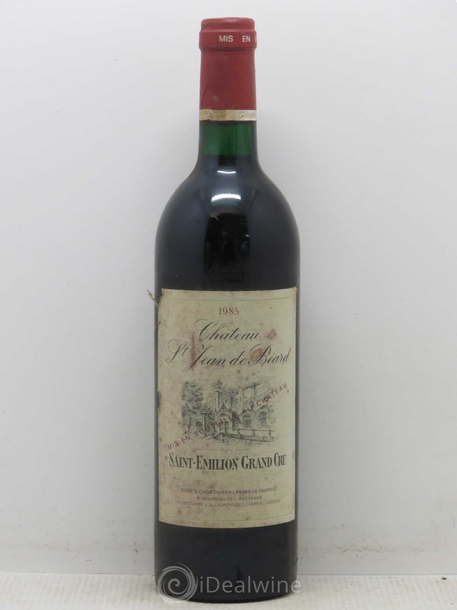 Saint-Émilion Château Saint Jean de Béard 1985 - Lot de 1 bouteille - 0