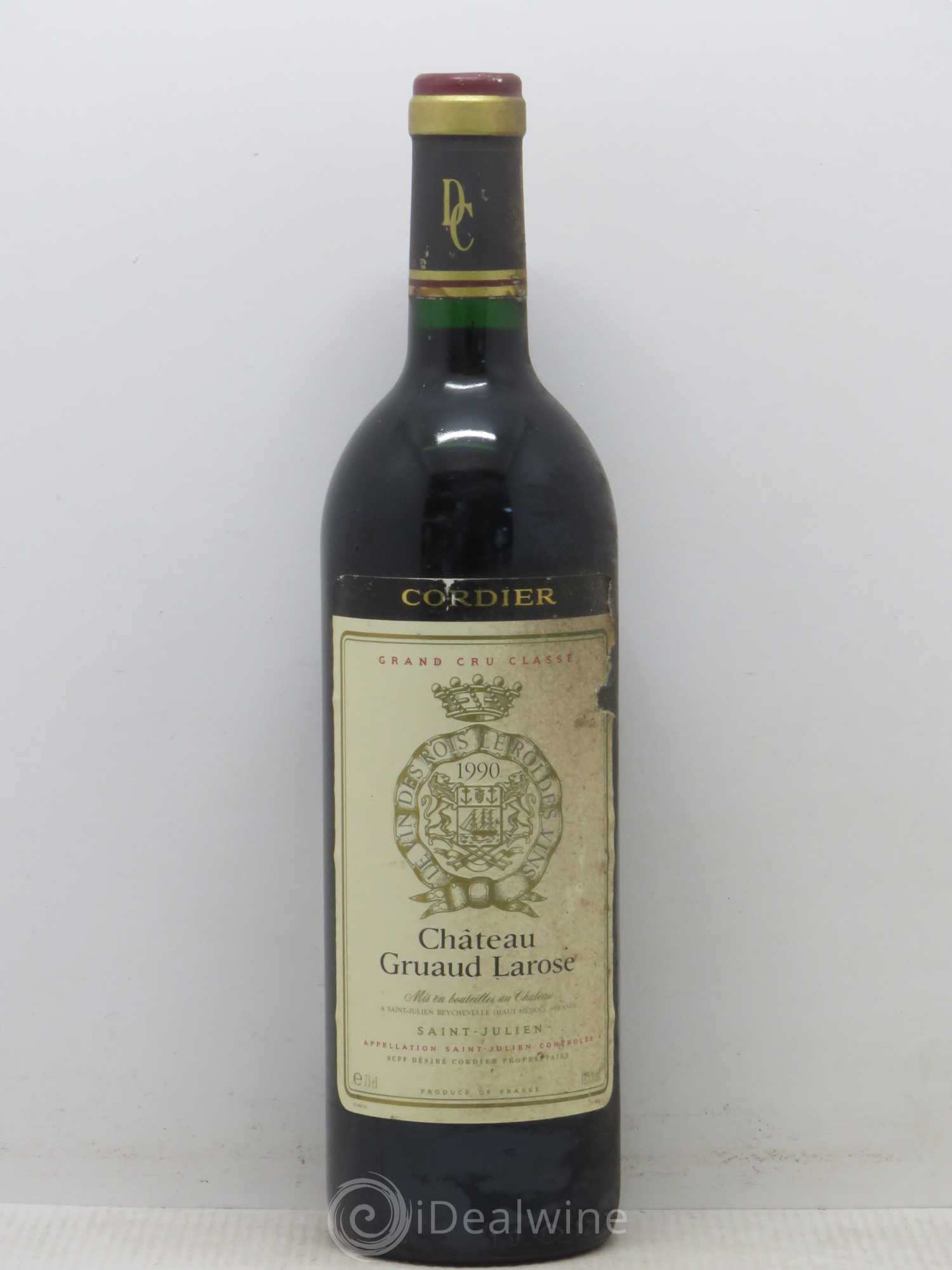 Château Gruaud Larose 2ème Grand Cru Classé 1990 - Lot de 1 bouteille - 0