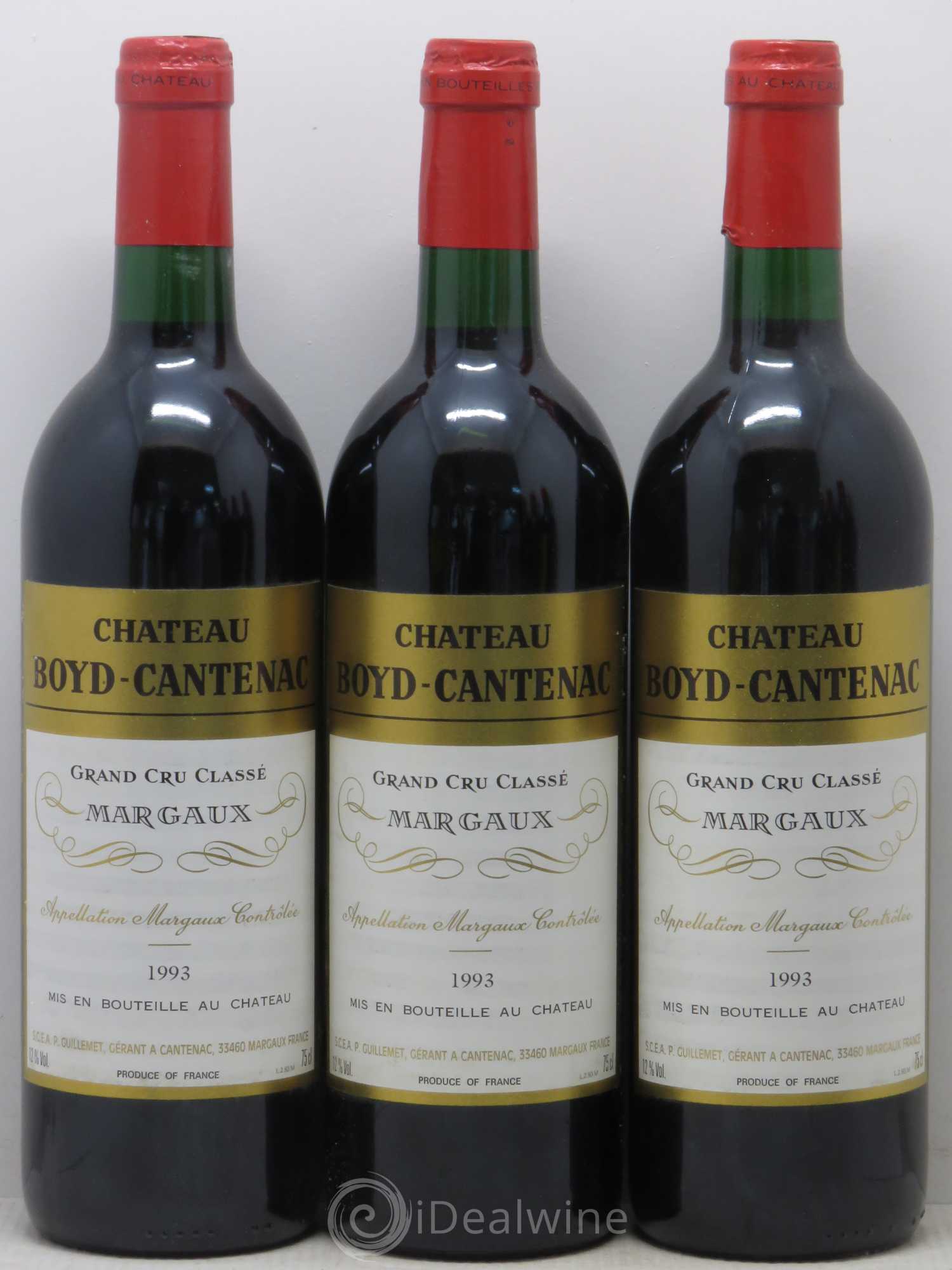 Château Boyd Cantenac 3ème Grand Cru Classé 1993 - Lot de 6 bouteilles - 1