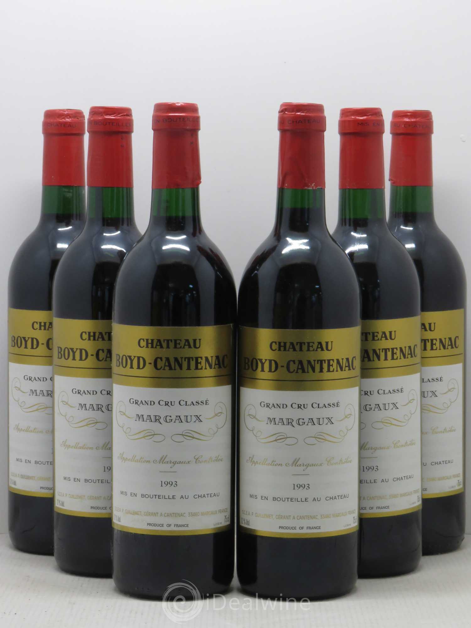 Château Boyd Cantenac 3ème Grand Cru Classé 1993 - Lot de 6 bouteilles - 0