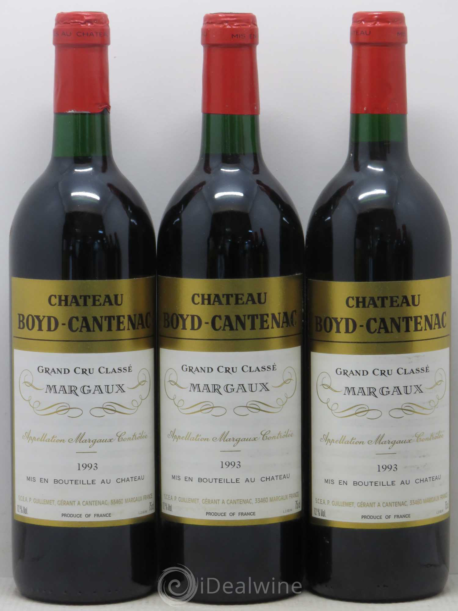 Château Boyd Cantenac 3ème Grand Cru Classé 1993 - Lot de 6 bouteilles - 1
