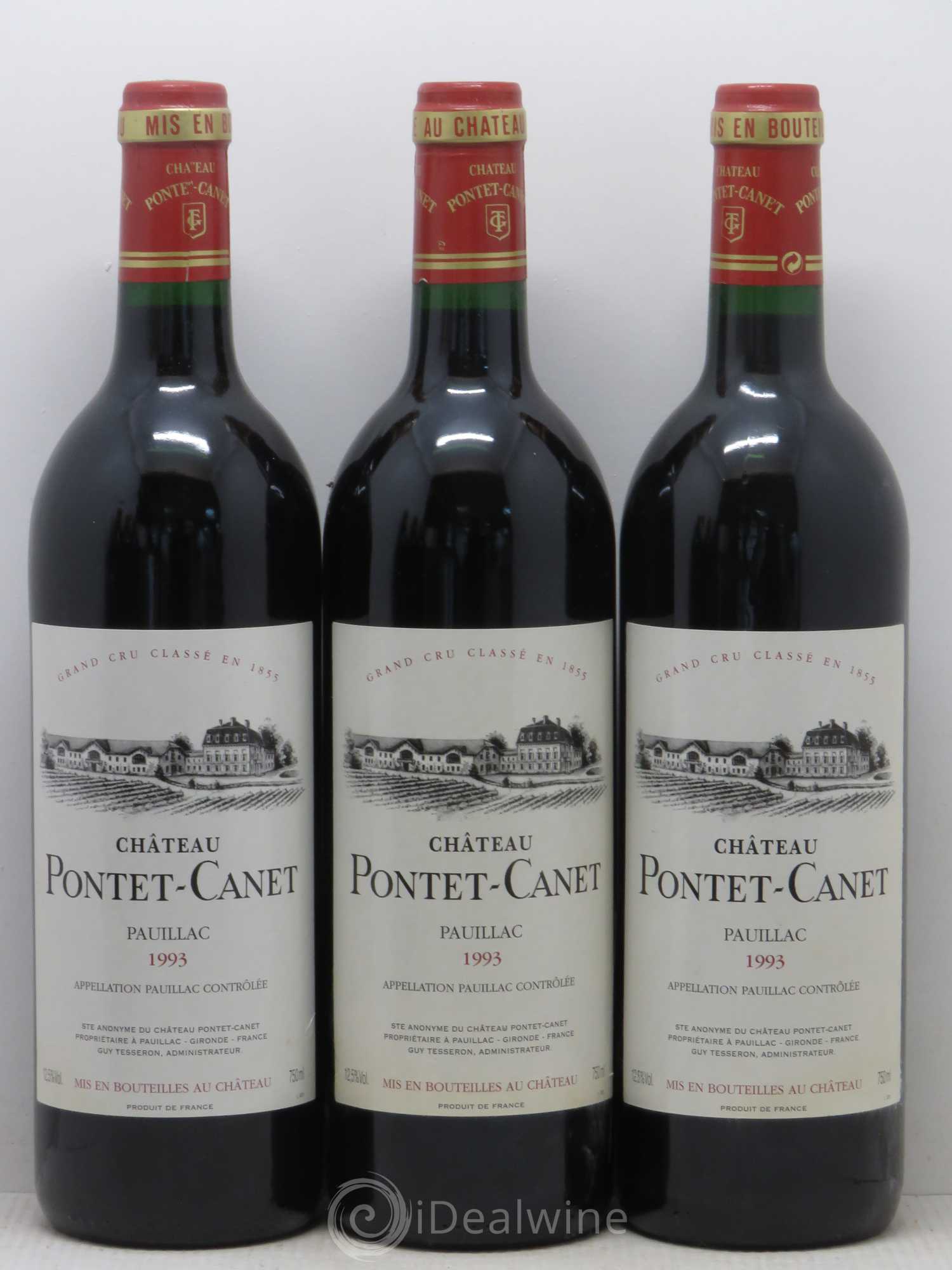 Château Pontet Canet 5ème Grand Cru Classé 1993 - Lot de 12 bouteilles - 2
