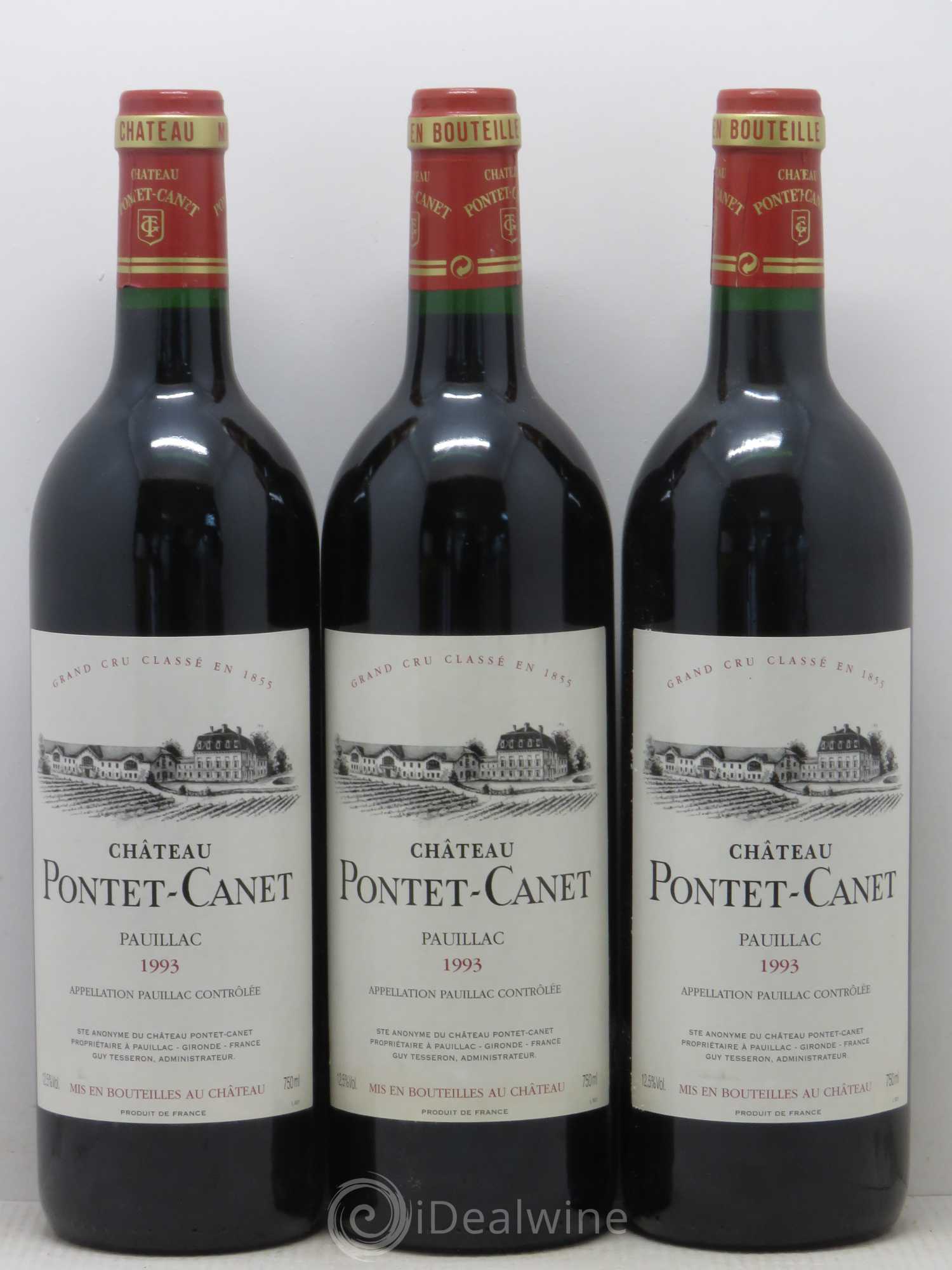 Château Pontet Canet 5ème Grand Cru Classé 1993 - Lot de 12 bouteilles - 4