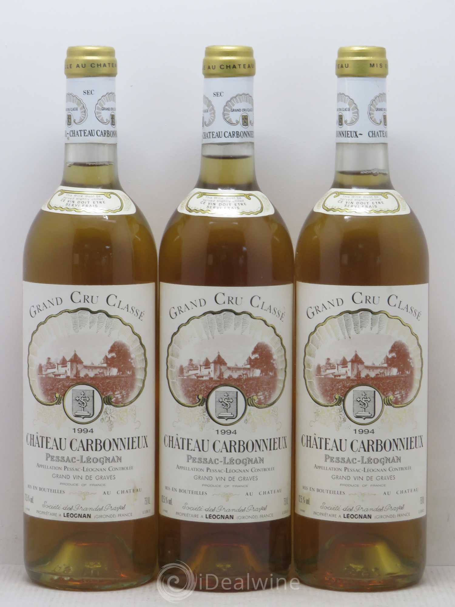 Château Carbonnieux Cru Classé de Graves 1994 - Lot de 6 bouteilles - 2