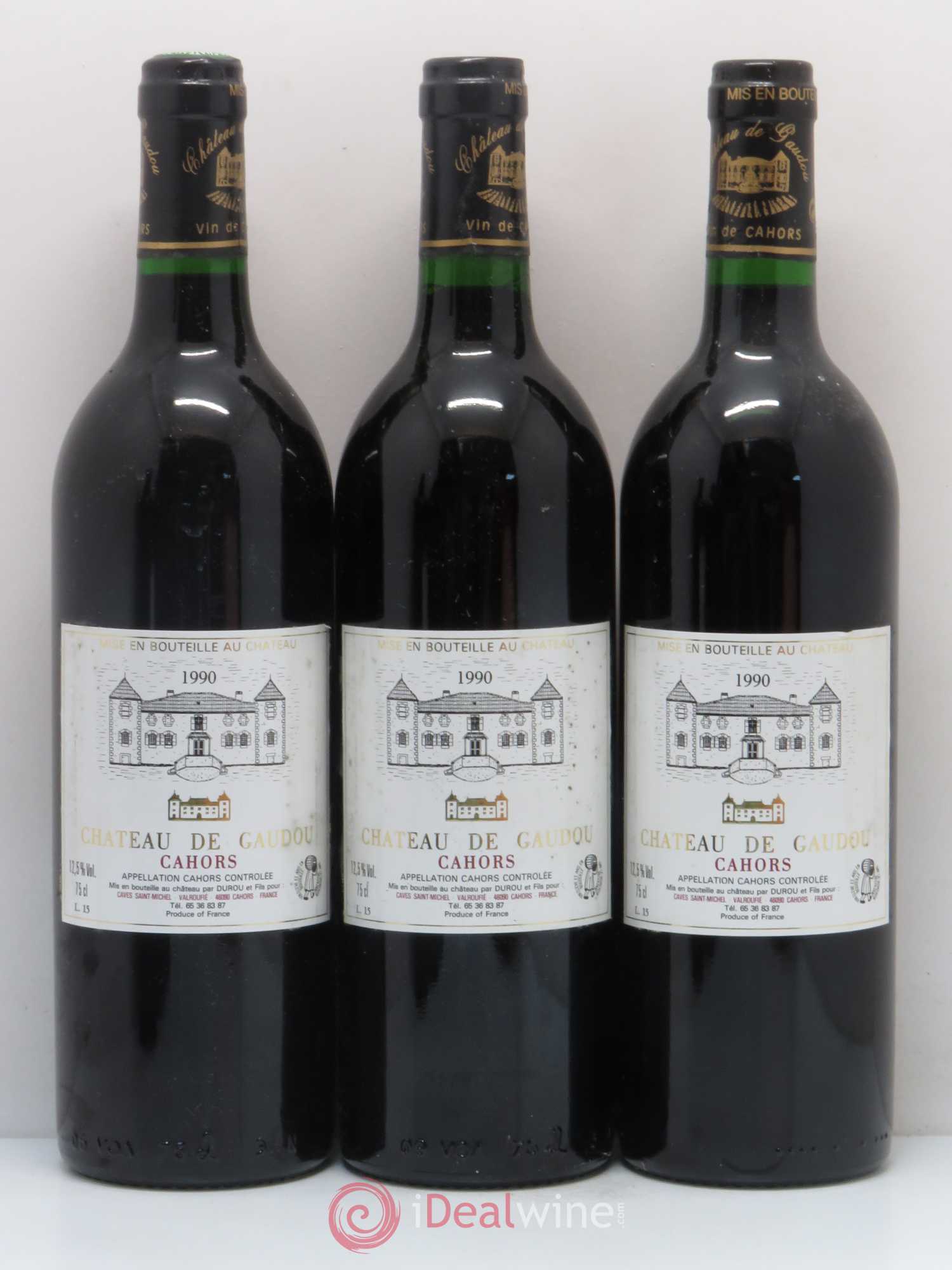 Cahors Château de Gaudou 1990 - Posten von 6 Flaschen - 1
