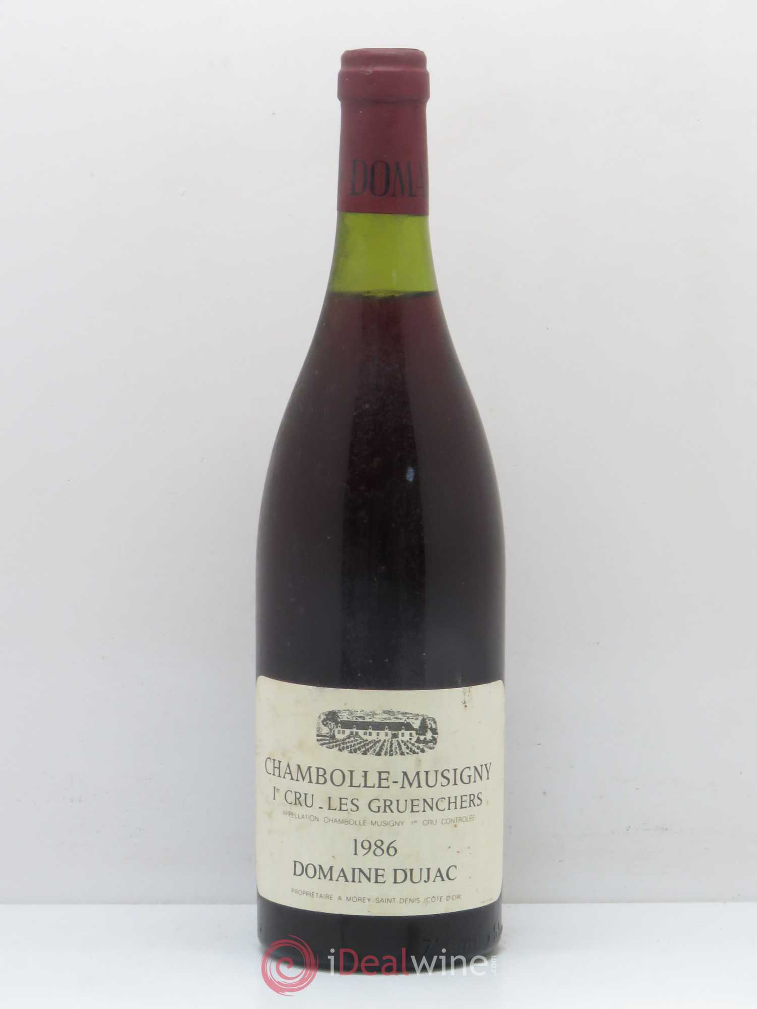Chambolle-Musigny 1er Cru Dujac Fils et Père Les Gruenchers 1986 - Posten von 1 Flasche - 0
