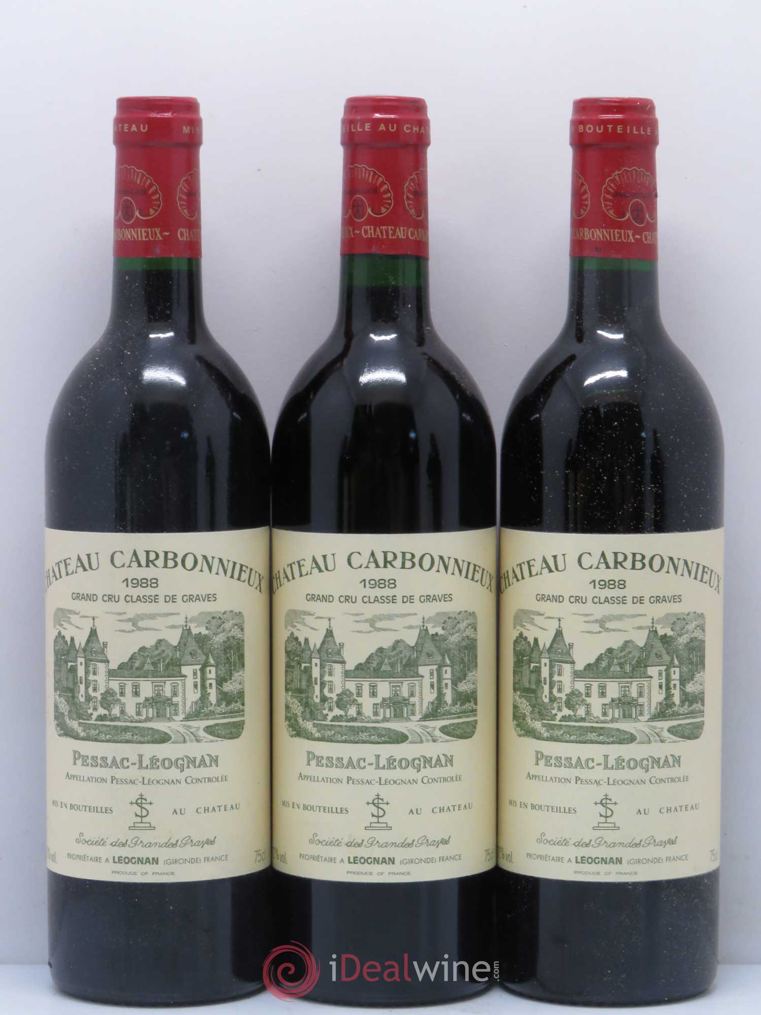 Château Carbonnieux Cru Classé de Graves 1988 - Lot de 12 bouteilles - 2