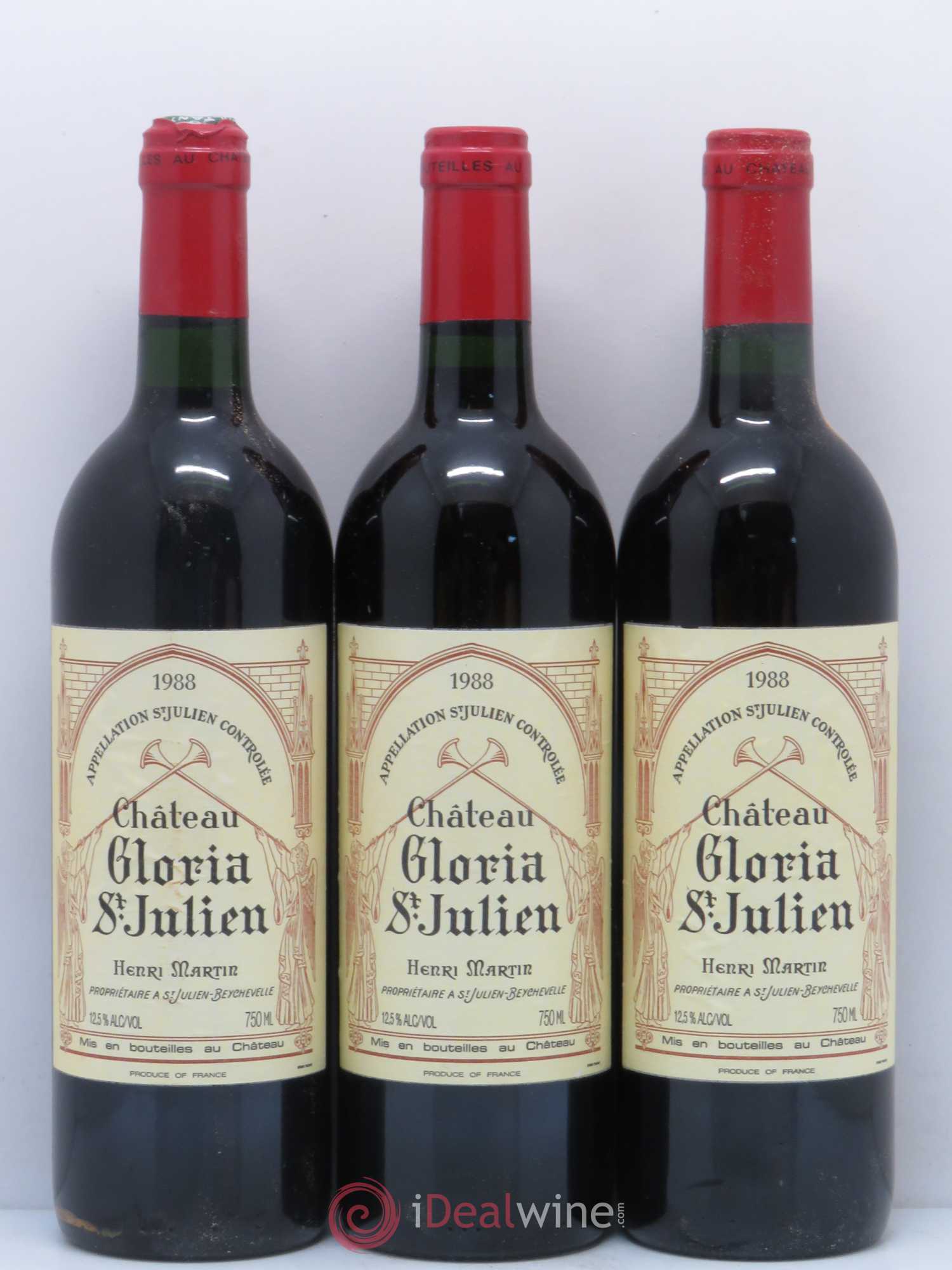 Château Gloria 1988 - Lot of 12 bottles - 4