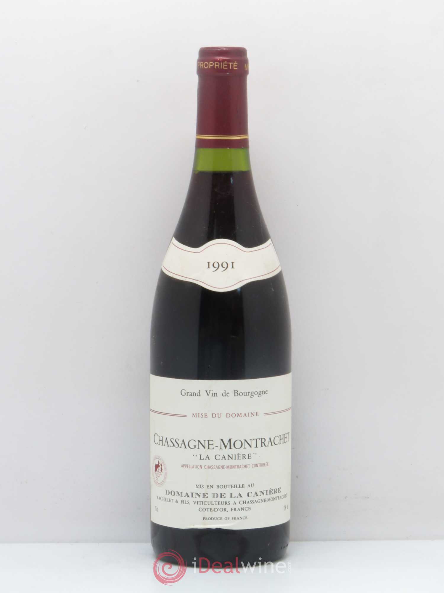 Chassagne-Montrachet Domaine La Caniere Bachelet 1991 - Posten von 1 Flasche - 0