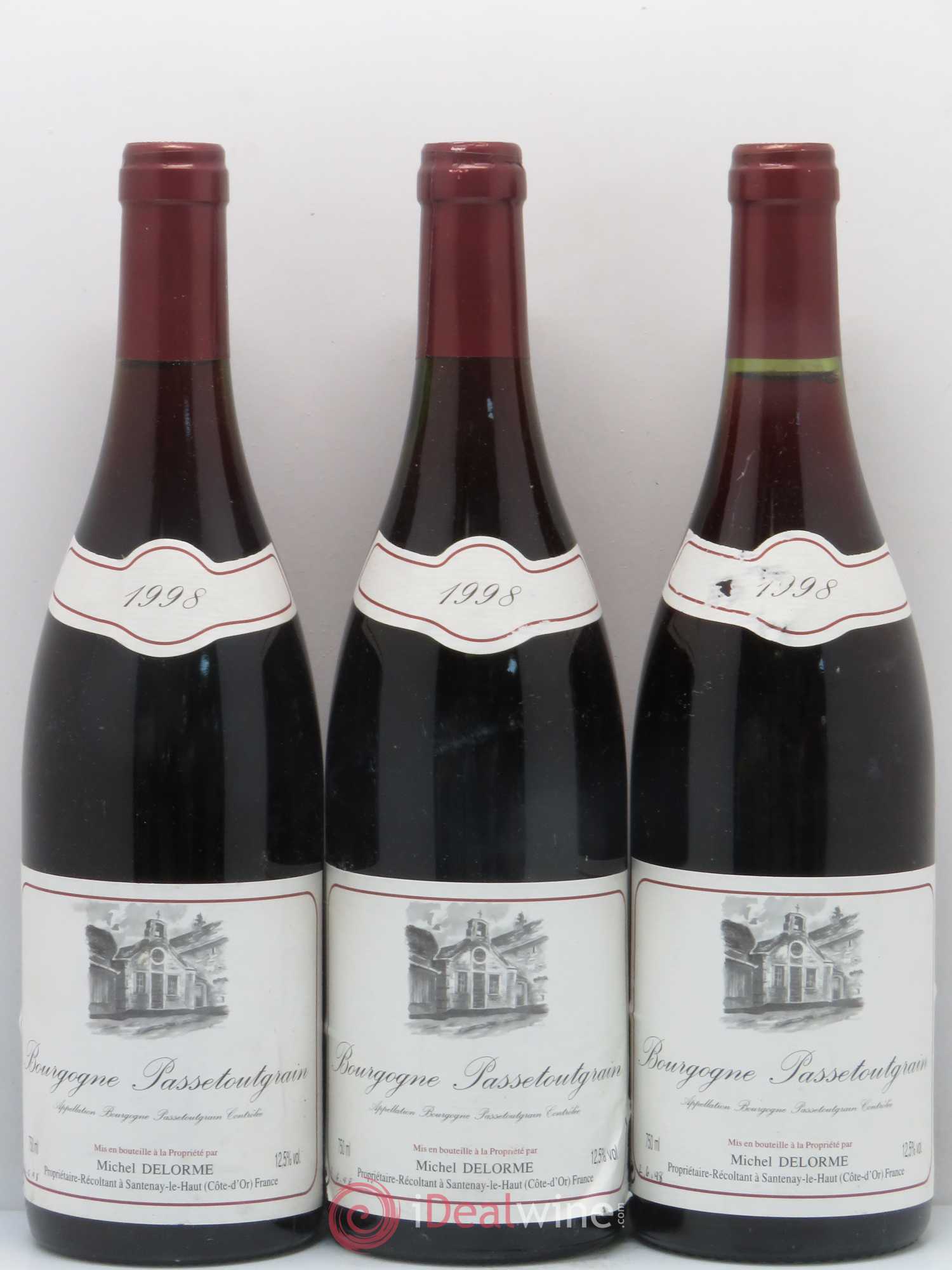 Bourgogne Passetoutgrains Domaine Michel Delorme 1998 - Posten von 3 Flaschen - 0