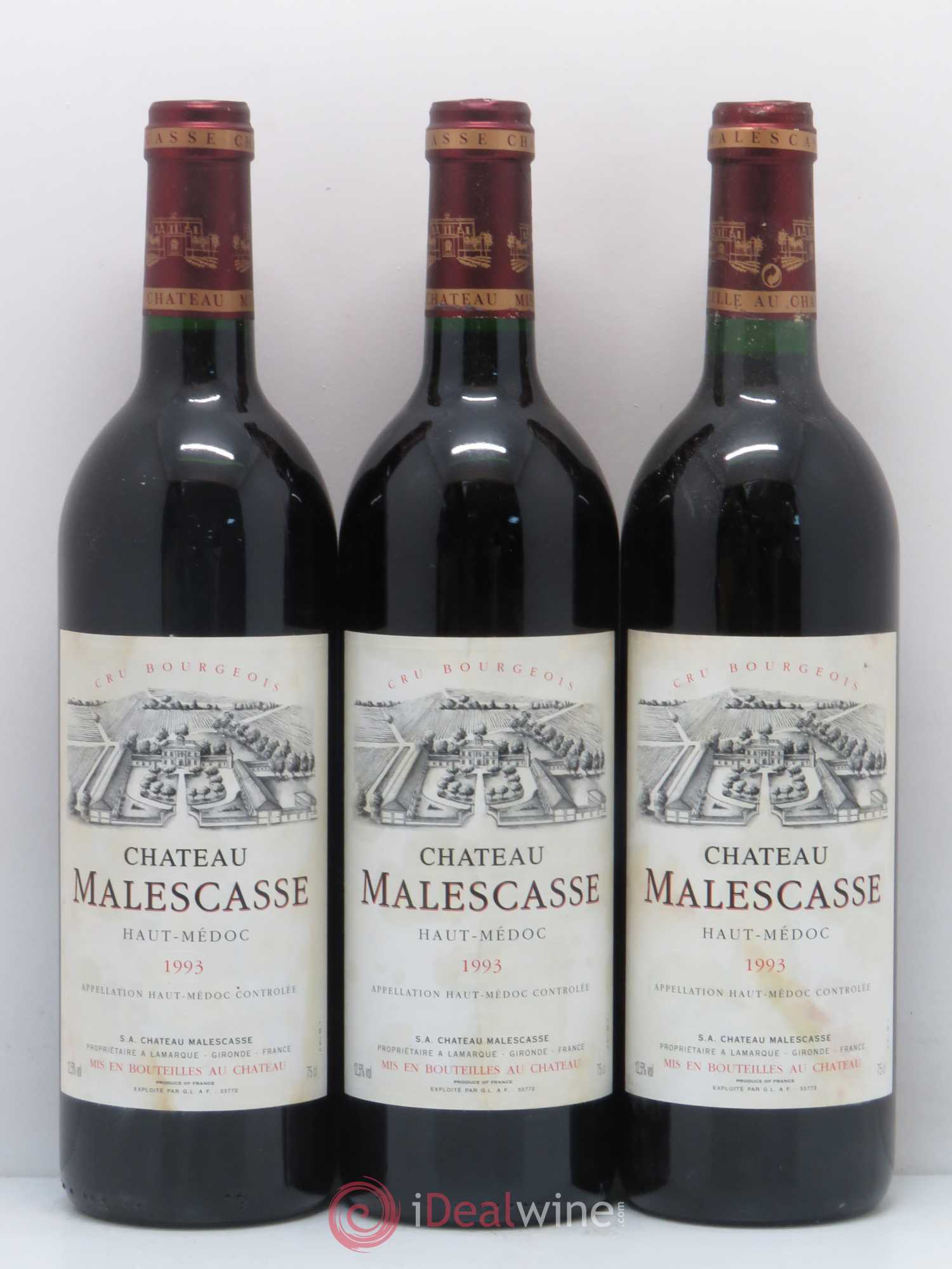 Château Malescasse Cru Bourgeois Exceptionnel 1993 - Lot de 6 bouteilles - 2