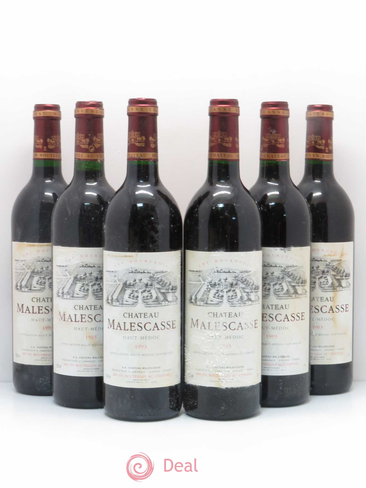 Château Malescasse Cru Bourgeois Exceptionnel 1993 - Lot de 6 bouteilles - 0
