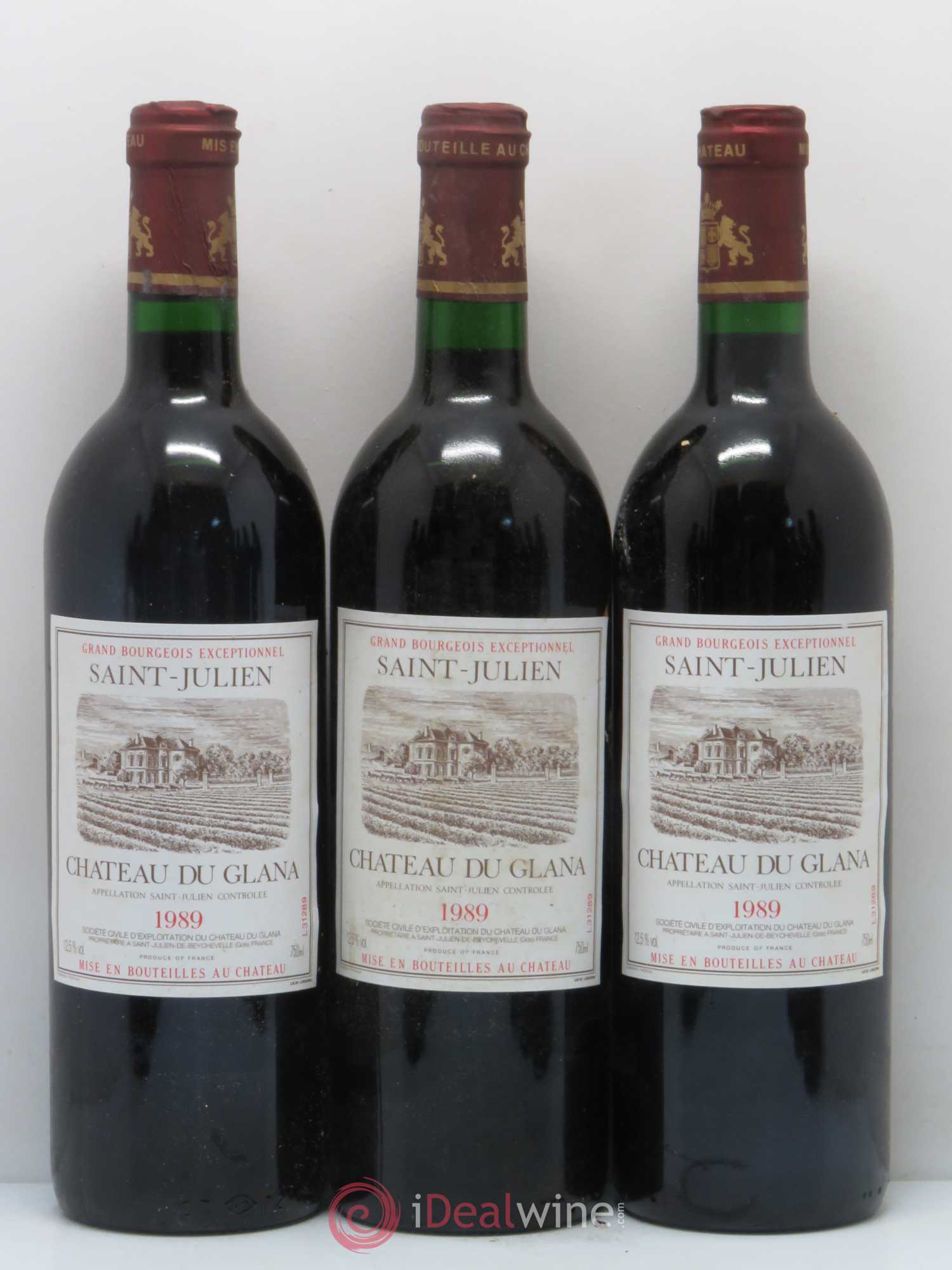 Château du Glana 1989 - Lot de 12 bouteilles - 1