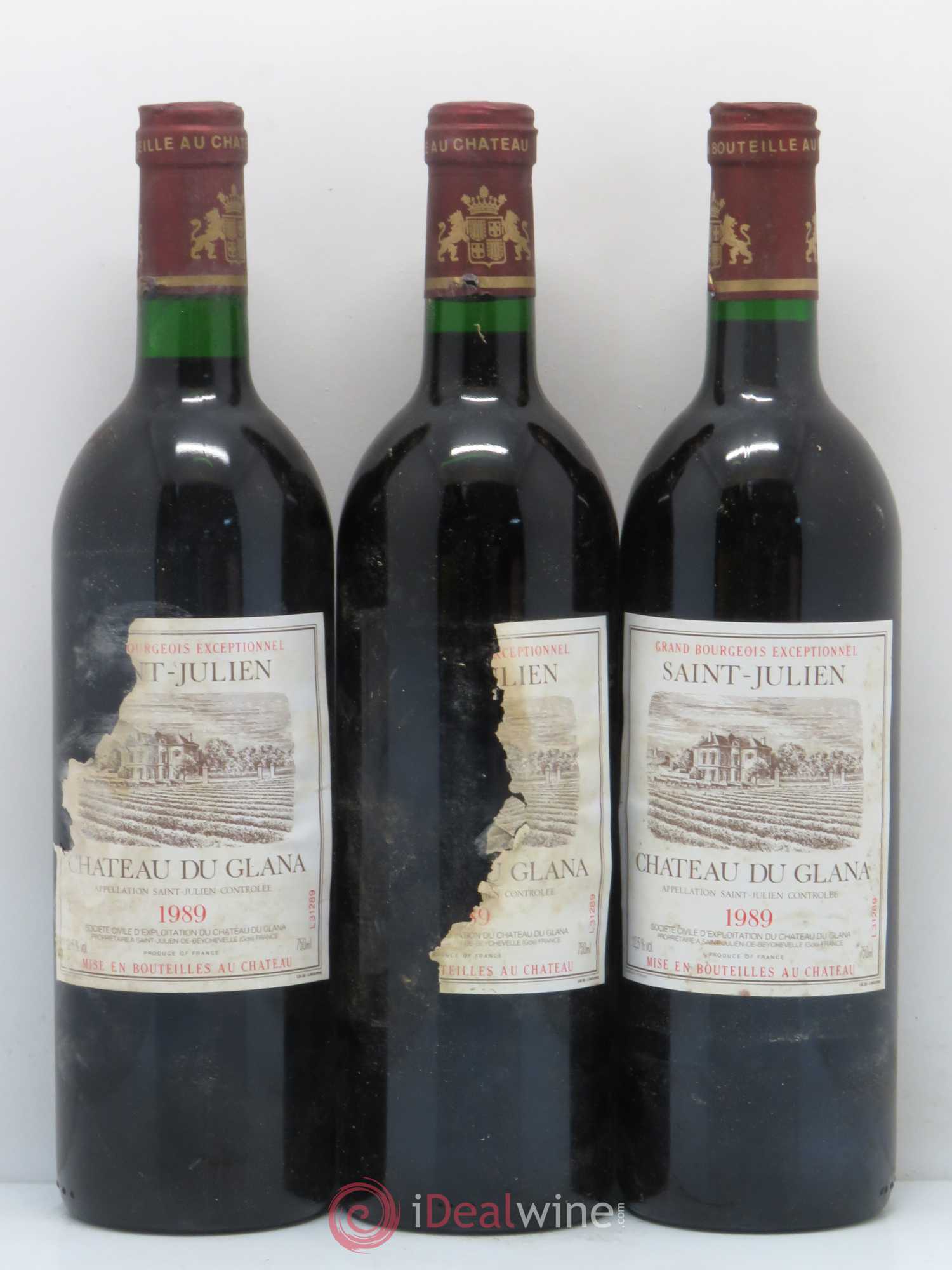 Château du Glana 1989 - Lot de 12 bouteilles - 4