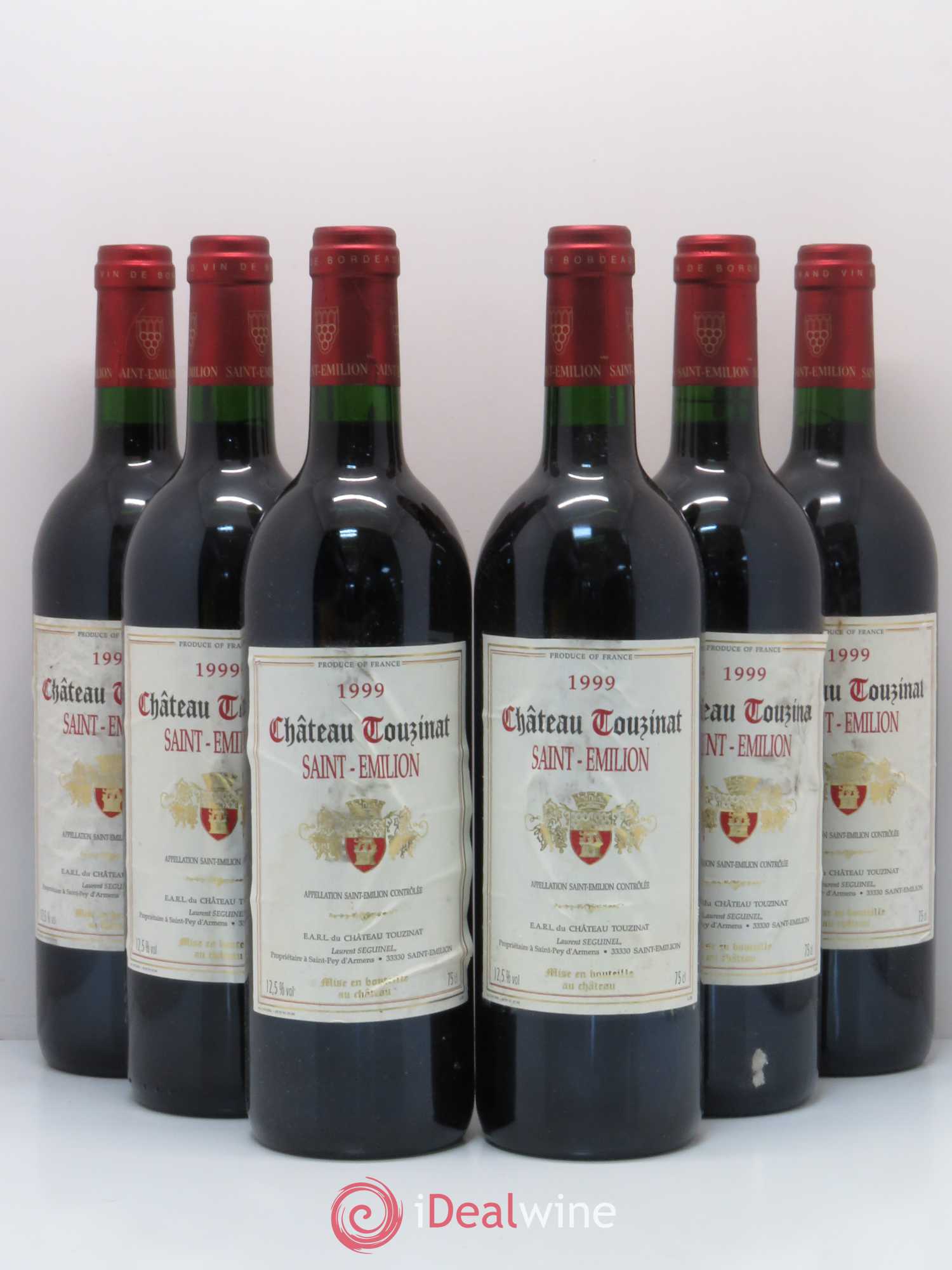 Château Touzinat 1999 - Lot de 6 bouteilles - 0