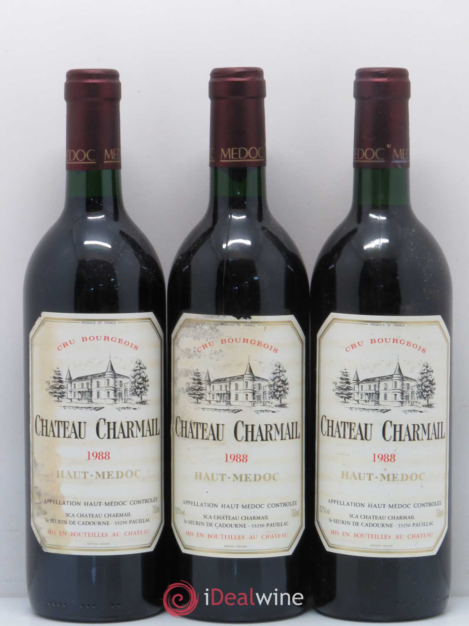 Château Charmail Cru Bourgeois 1988 - Posten von 6 Flaschen - 1
