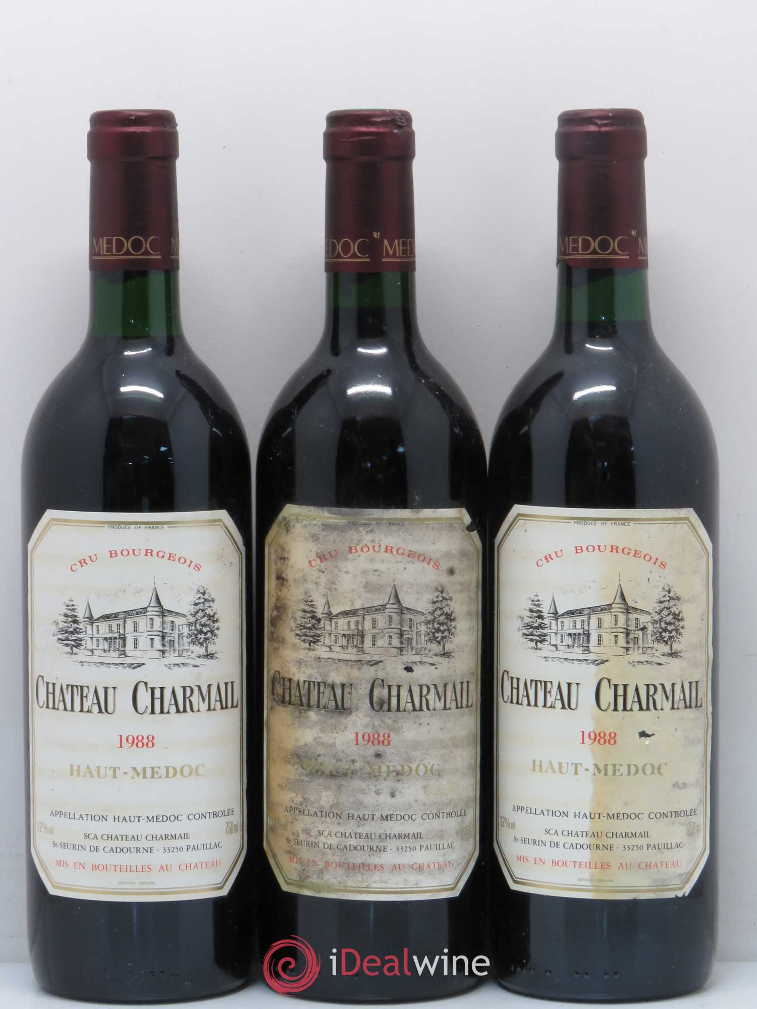 Château Charmail Cru Bourgeois 1988 - Posten von 6 Flaschen - 2