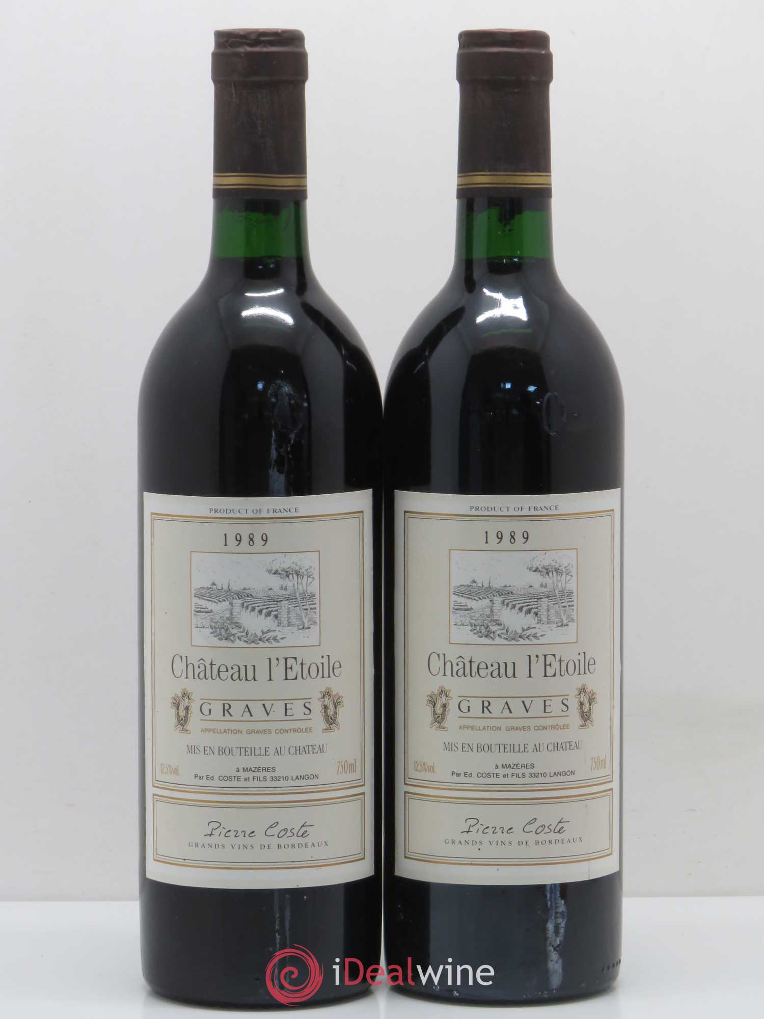 Graves Château L'Etoile (sans prix de réserve) 1989 - Posten von 2 Flaschen - 0