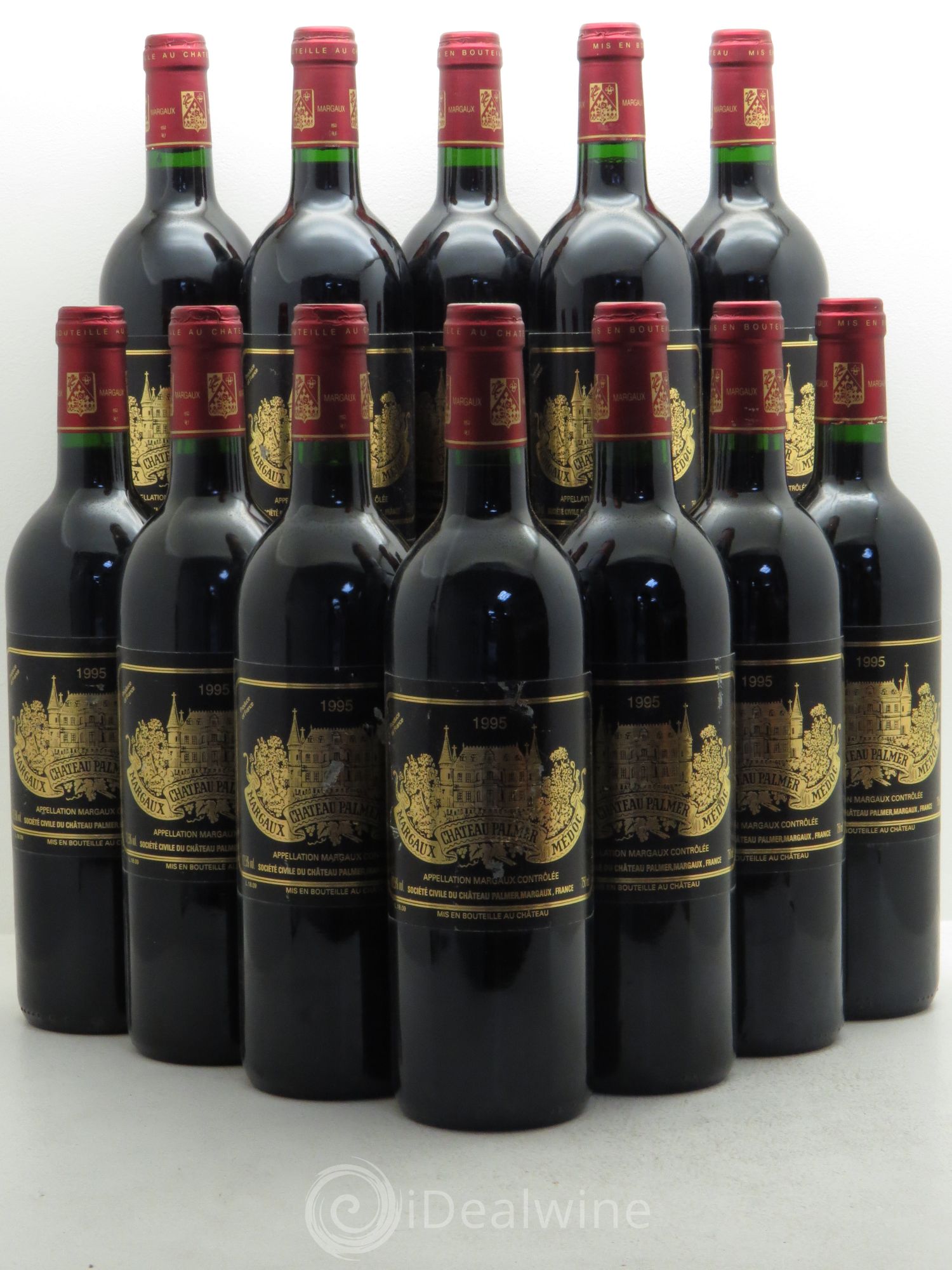 Château Palmer 3ème Grand Cru Classé 1995 - Lot de 12 bouteilles - 0