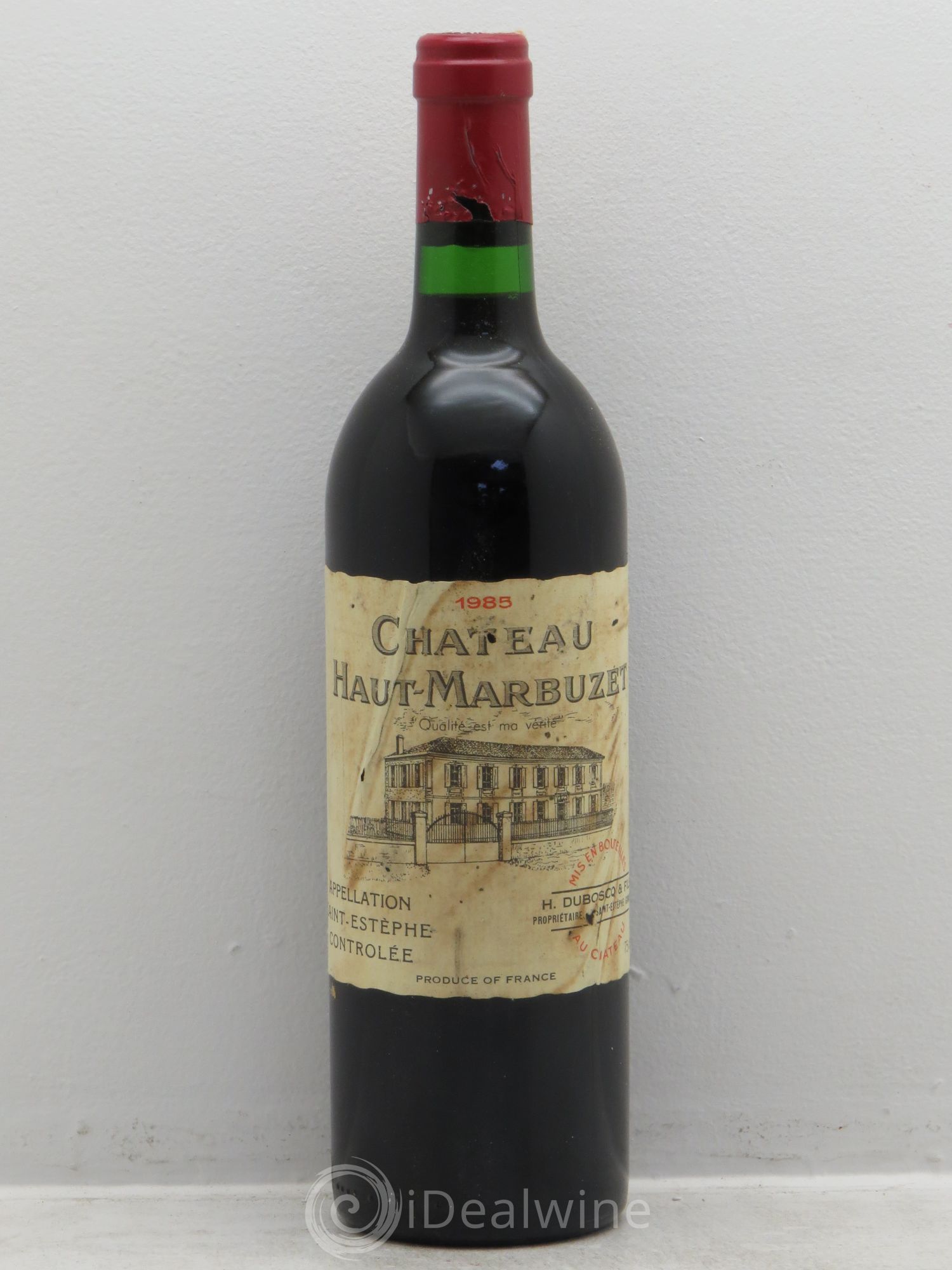 Château Haut Marbuzet 1985 - Lot de 6 bouteilles - 0