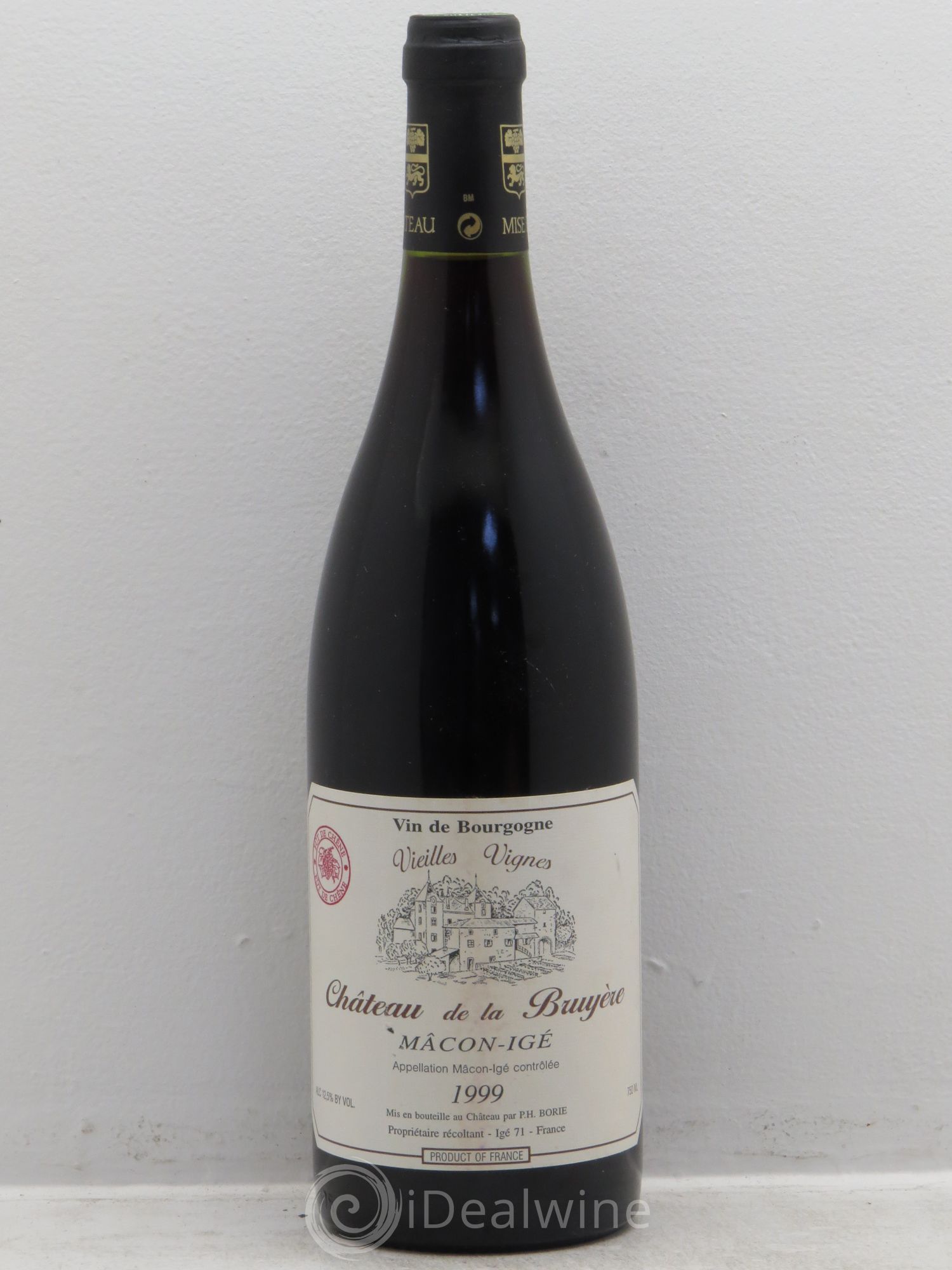 Mâcon Igé Château de la Bruyère Vieilles Vignes 1999 - Posten von 1 Flasche - 0