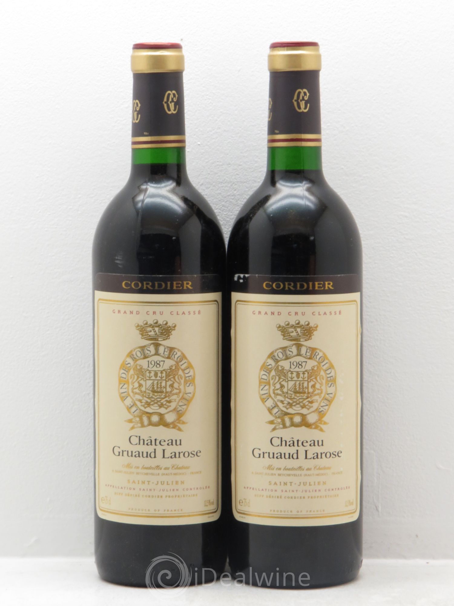 Château Gruaud Larose 2ème Grand Cru Classé 1987 - Lot de 2 bouteilles - 0