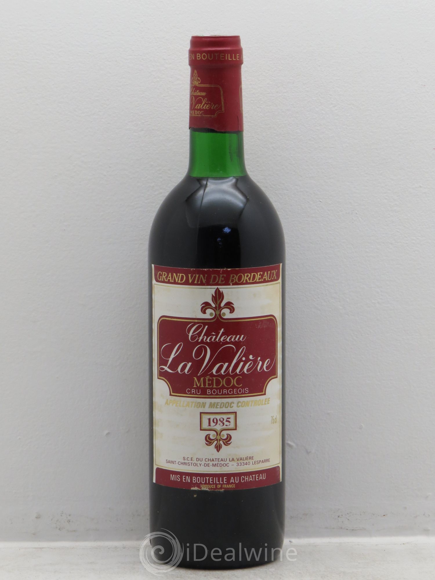 Château la Valière Cru Bourgeois (sans prix de réserve) 1985 - Lot de 6 bouteilles - 0