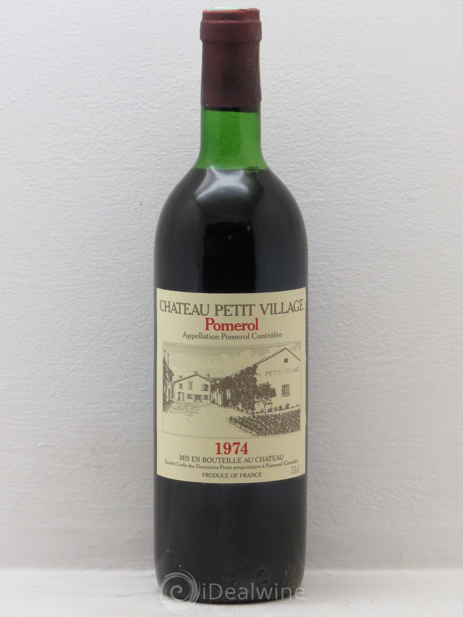 Château Petit Village 1974 - Lot de 1 bouteille - 0