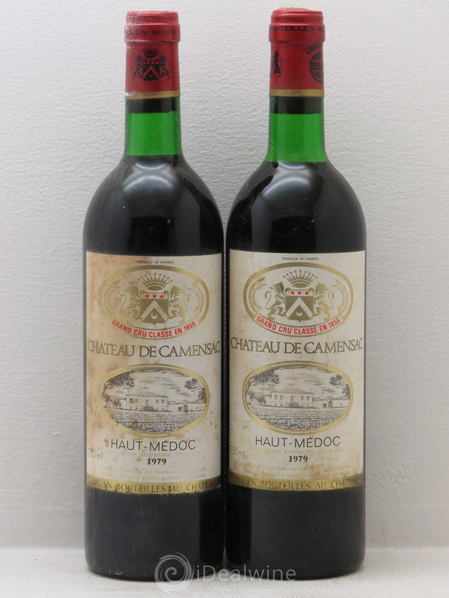 Château Camensac 5ème Grand Cru Classé 1979 - Lot de 2 bouteilles - 0