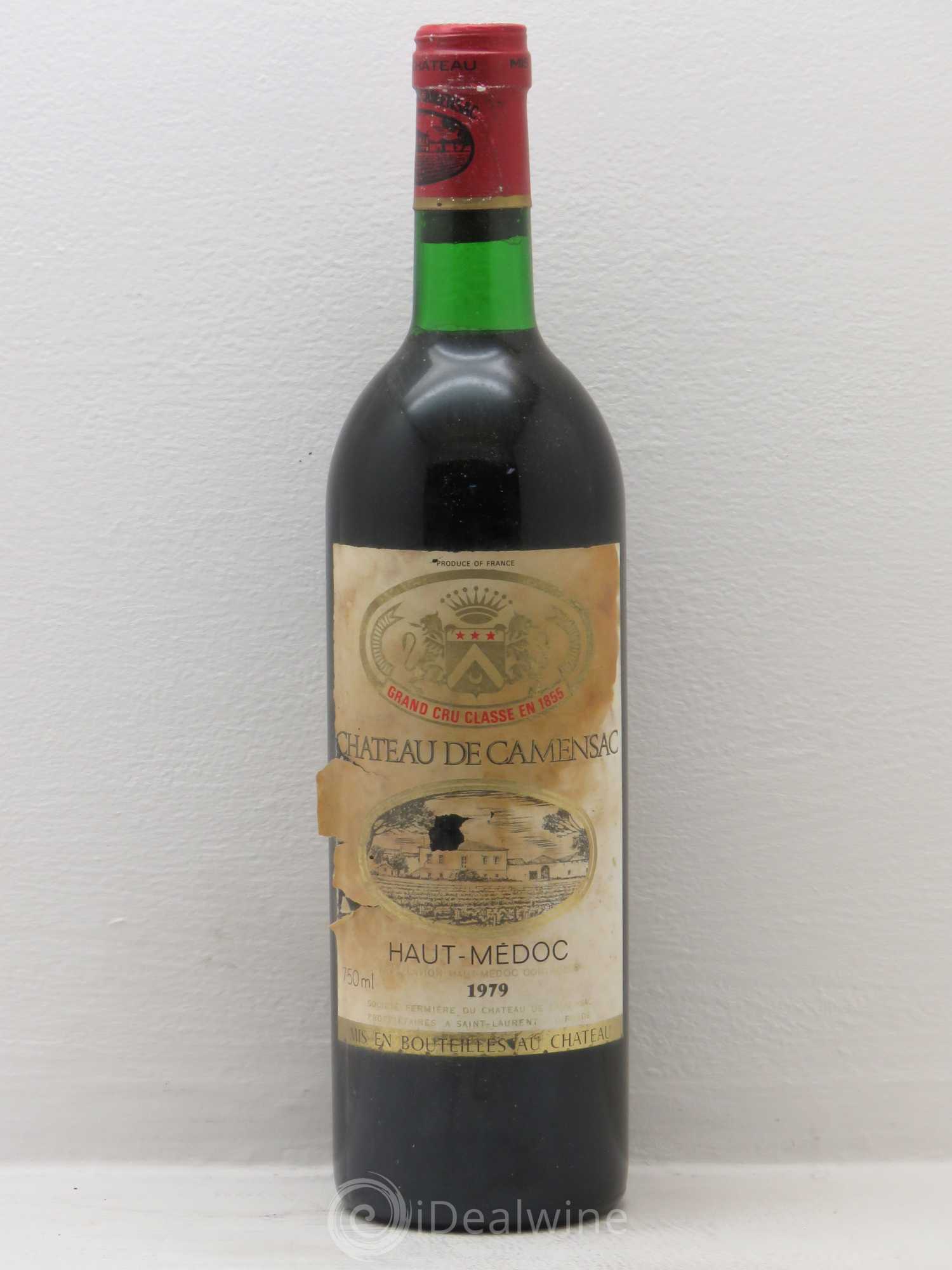 Château Camensac 5ème Grand Cru Classé 1979 - Lot de 1 bouteille - 0