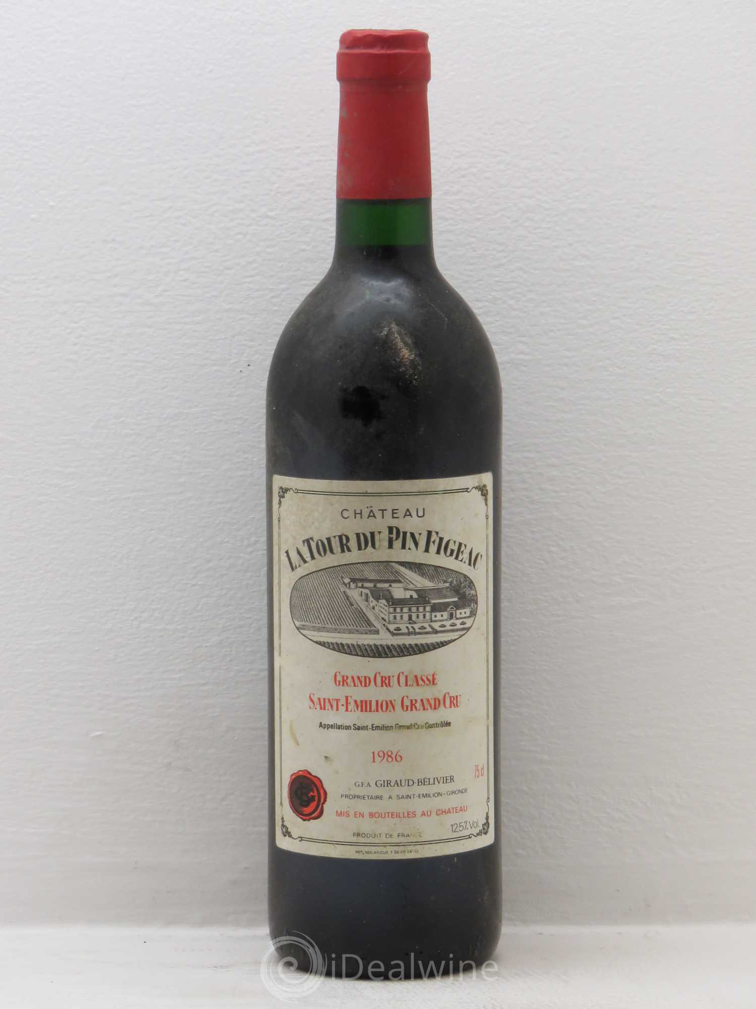 Château la Tour du Pin Figeac 1986 - Lot de 1 bouteille - 0