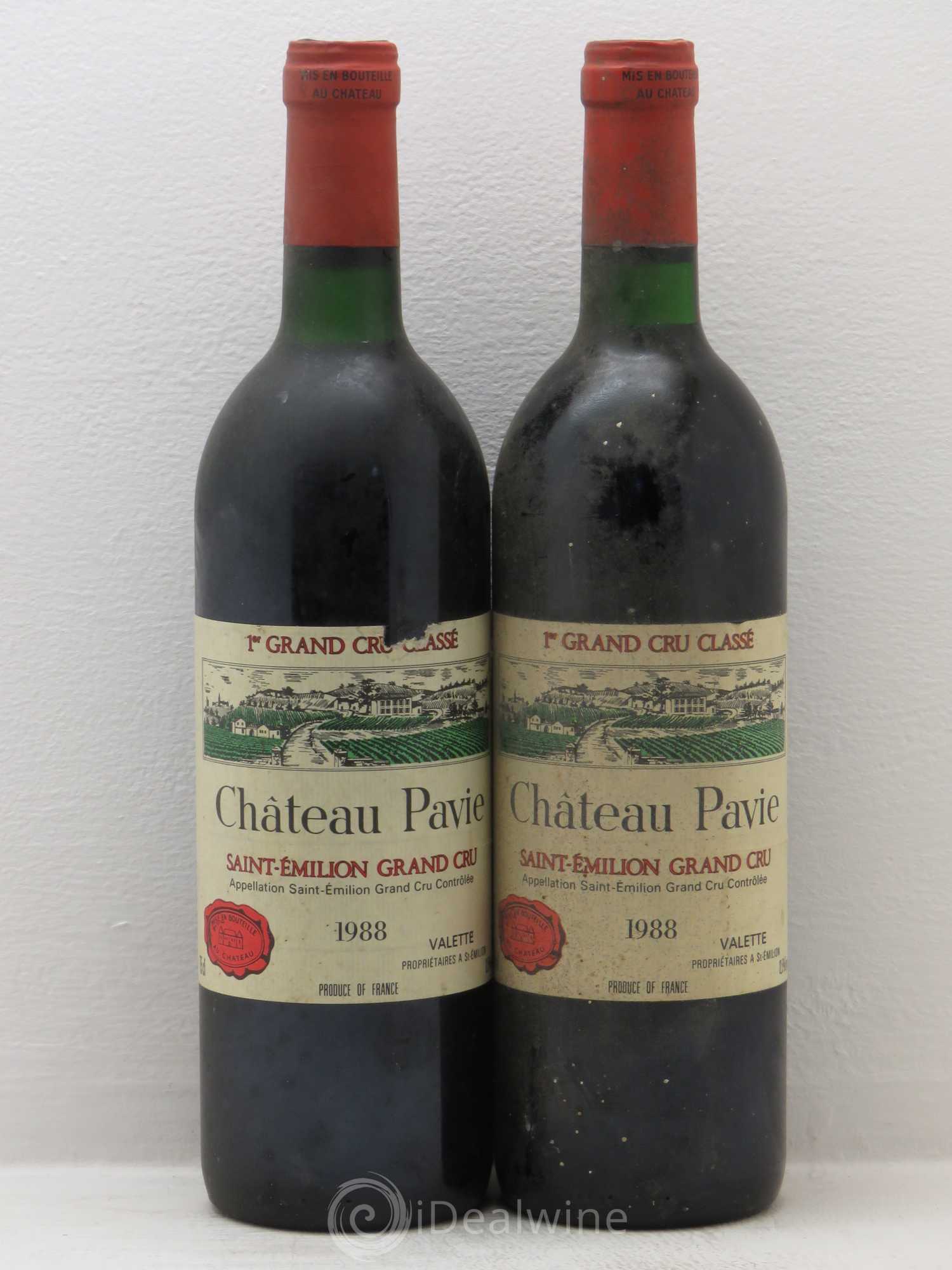 Château Pavie 1er Grand Cru Classé A 1988 - Lot de 2 bouteilles - 0