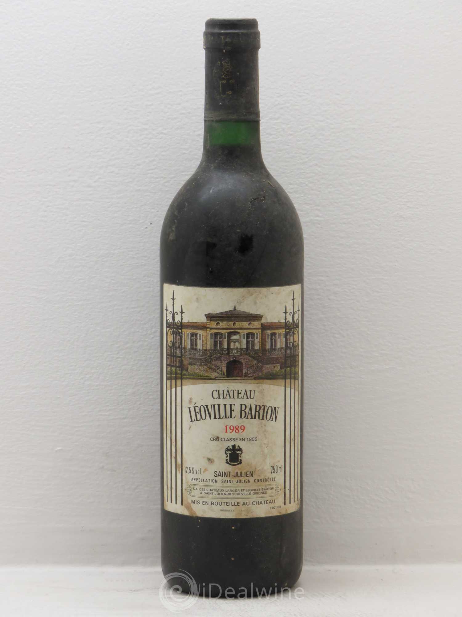 Château Léoville Barton 2ème Grand Cru Classé 1989 - Lot de 1 bouteille - 0
