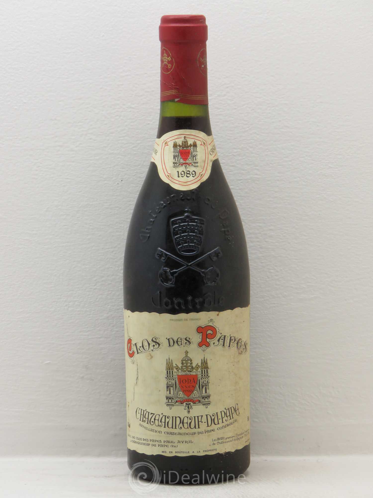 Châteauneuf-du-Pape Clos des Papes - Paul Avril 1989 - Lot de 1 bouteille - 0