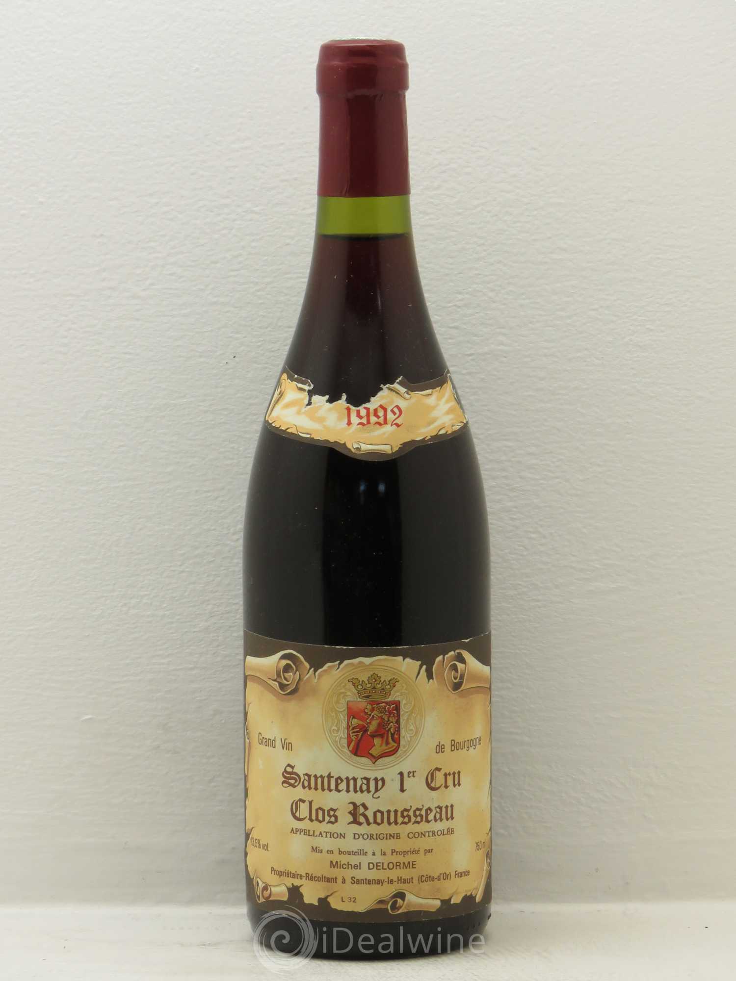 Santenay 1er Cru Michel Delorme 1992 - Lot de 1 bouteille - 0