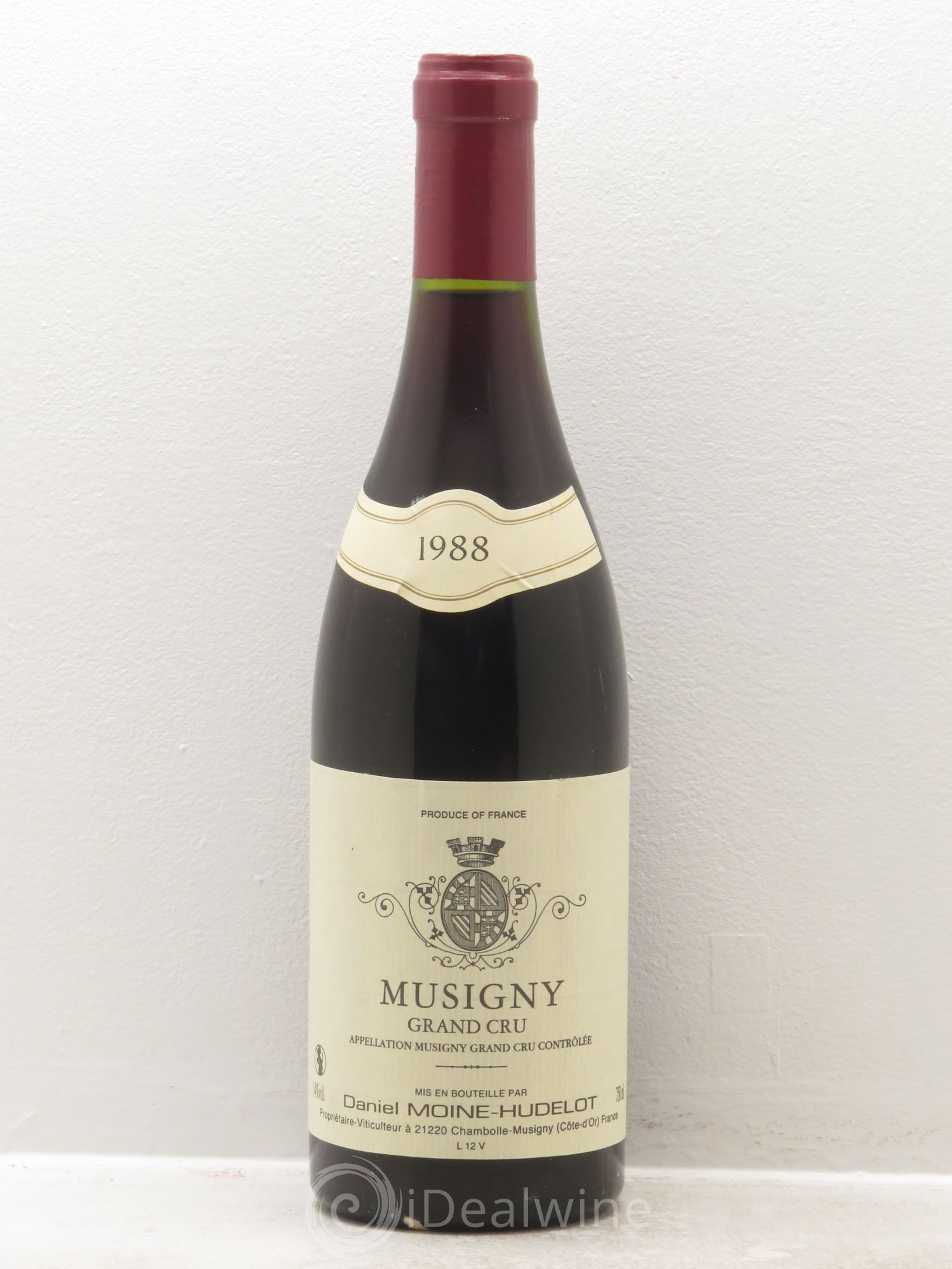 Musigny Grand Cru Moine-Hudelot (Domaine) 1988 - Lot de 1 bouteille - 0
