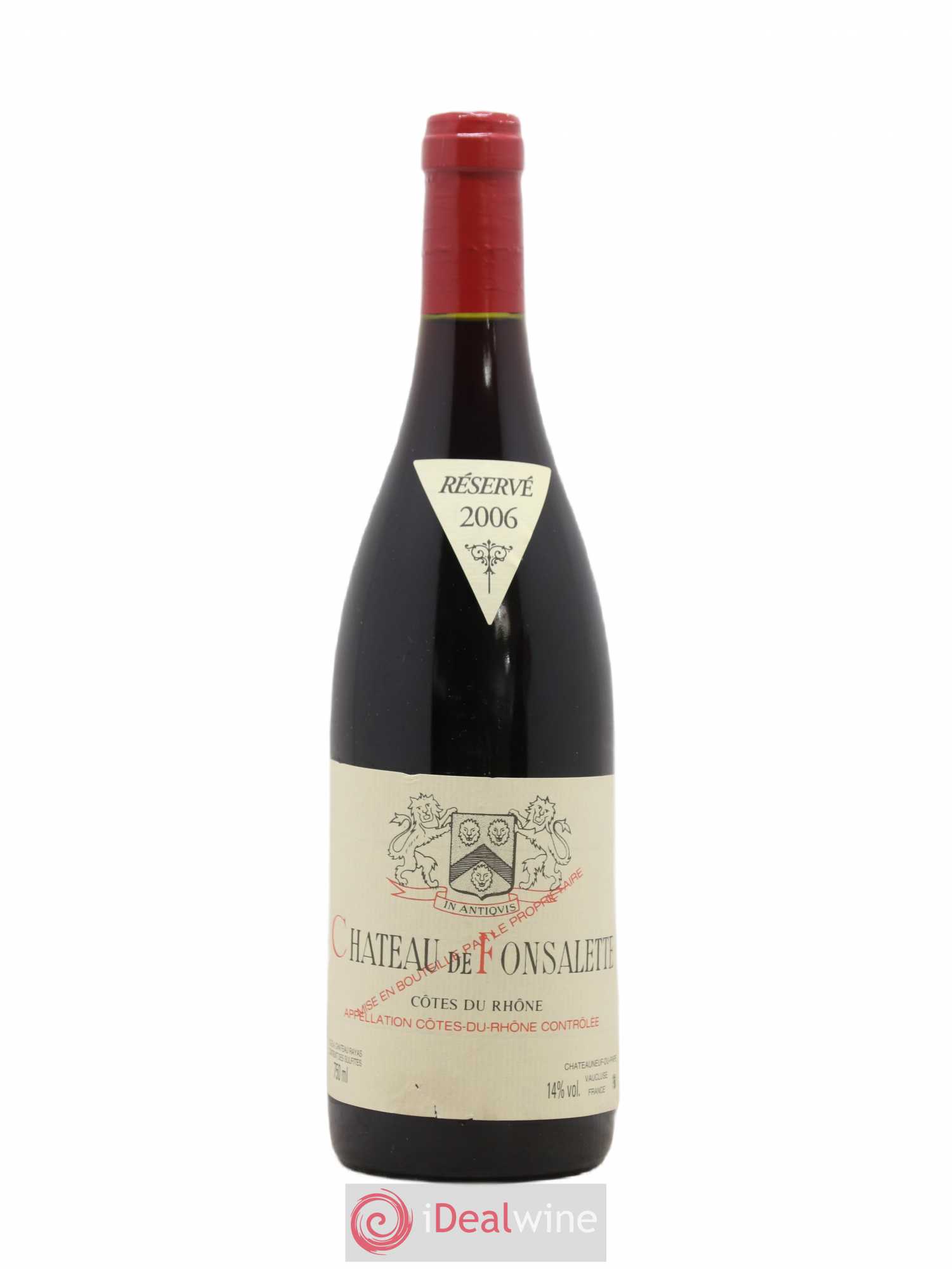 Côtes-du-Rhône Château de Fonsalette Emmanuel Reynaud 2006 - Lot de 1 bouteille - 0