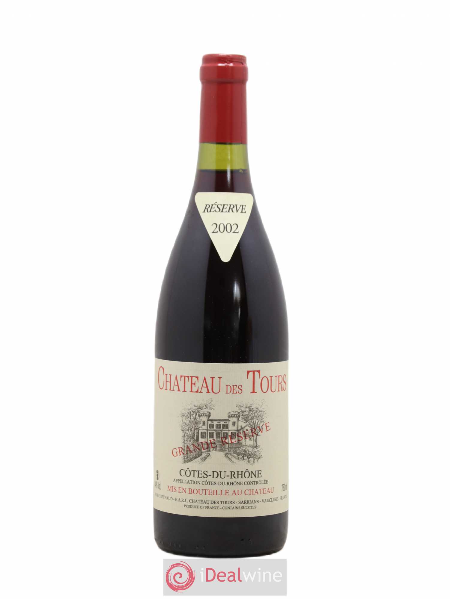 Côtes-du-Rhône Grande Réserve Château des Tours 2002 - Posten von 1 Flasche - 0