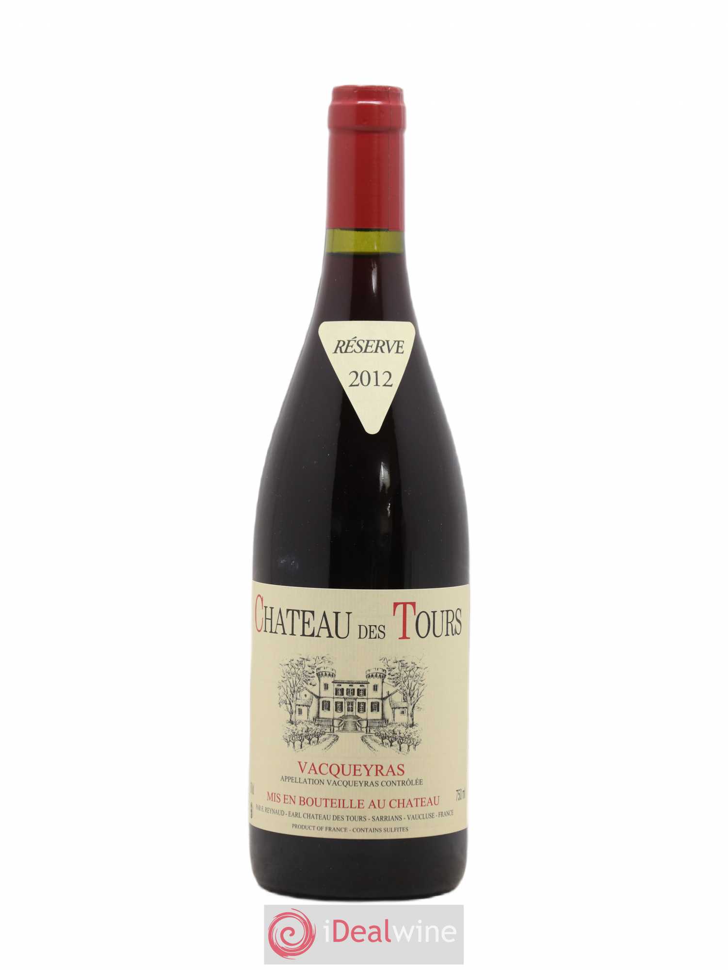 Vacqueyras Château des Tours Emmanuel Reynaud 2012 - Lot de 1 bouteille - 0