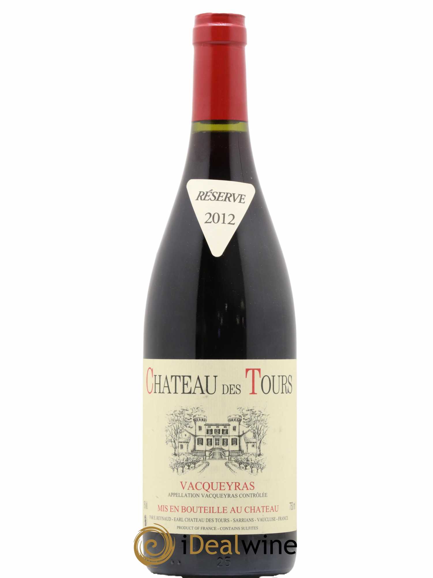 Vacqueyras Château des Tours Emmanuel Reynaud 2012 - Lot de 1 bouteille - 0