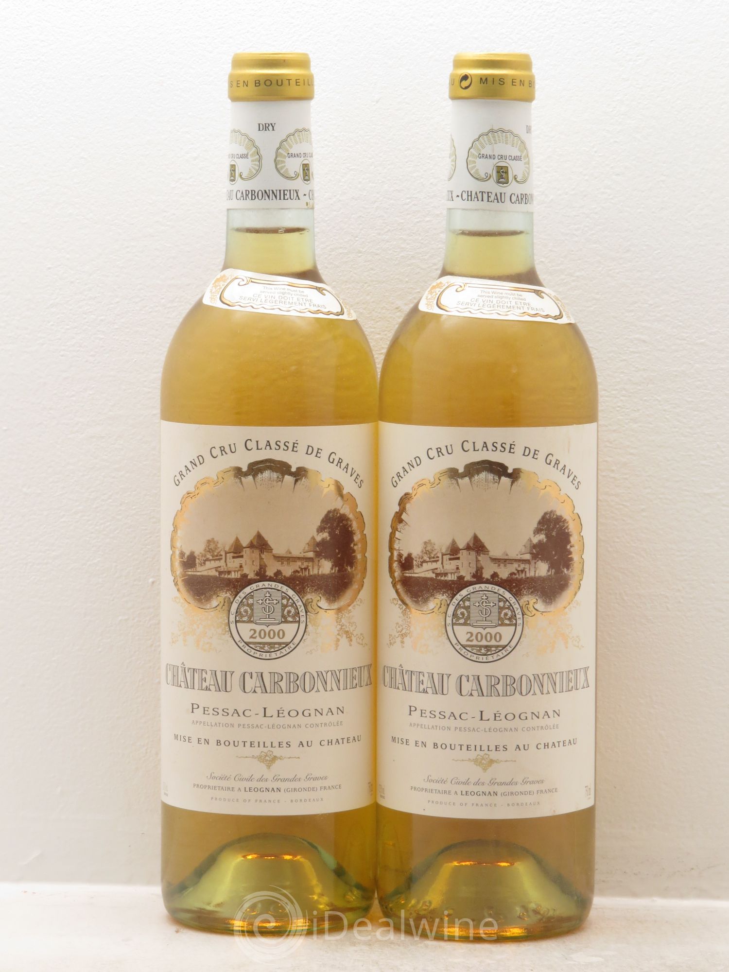 Château Carbonnieux Cru Classé de Graves 2000 - Lot de 2 bouteilles - 0