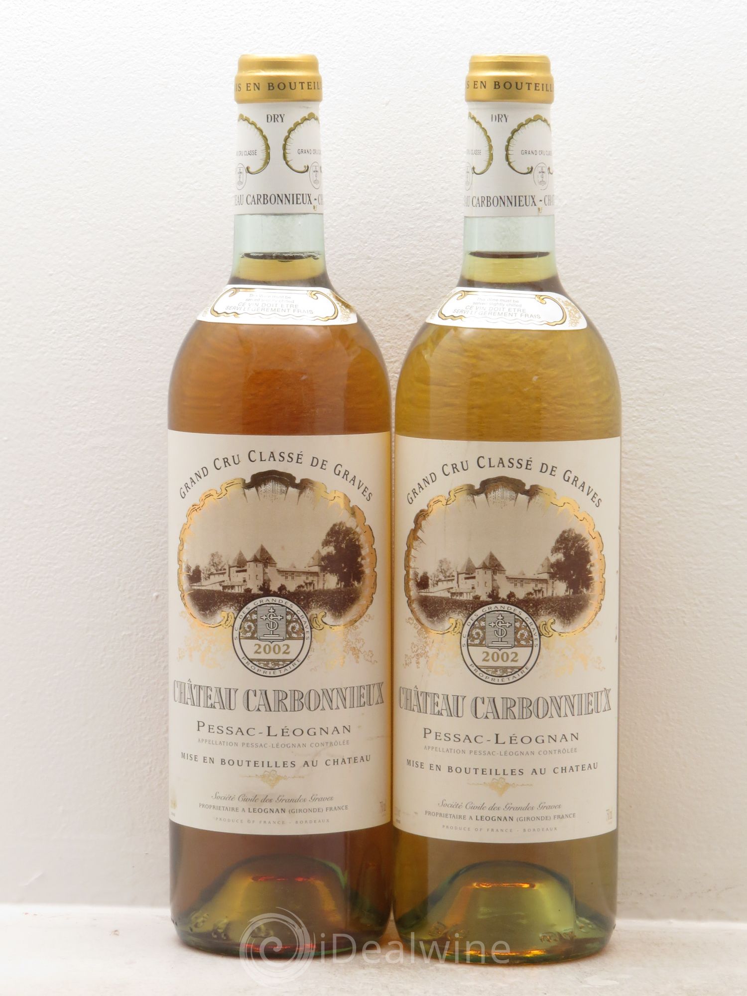 Château Carbonnieux Cru Classé de Graves 2002 - Lot de 2 bouteilles - 0
