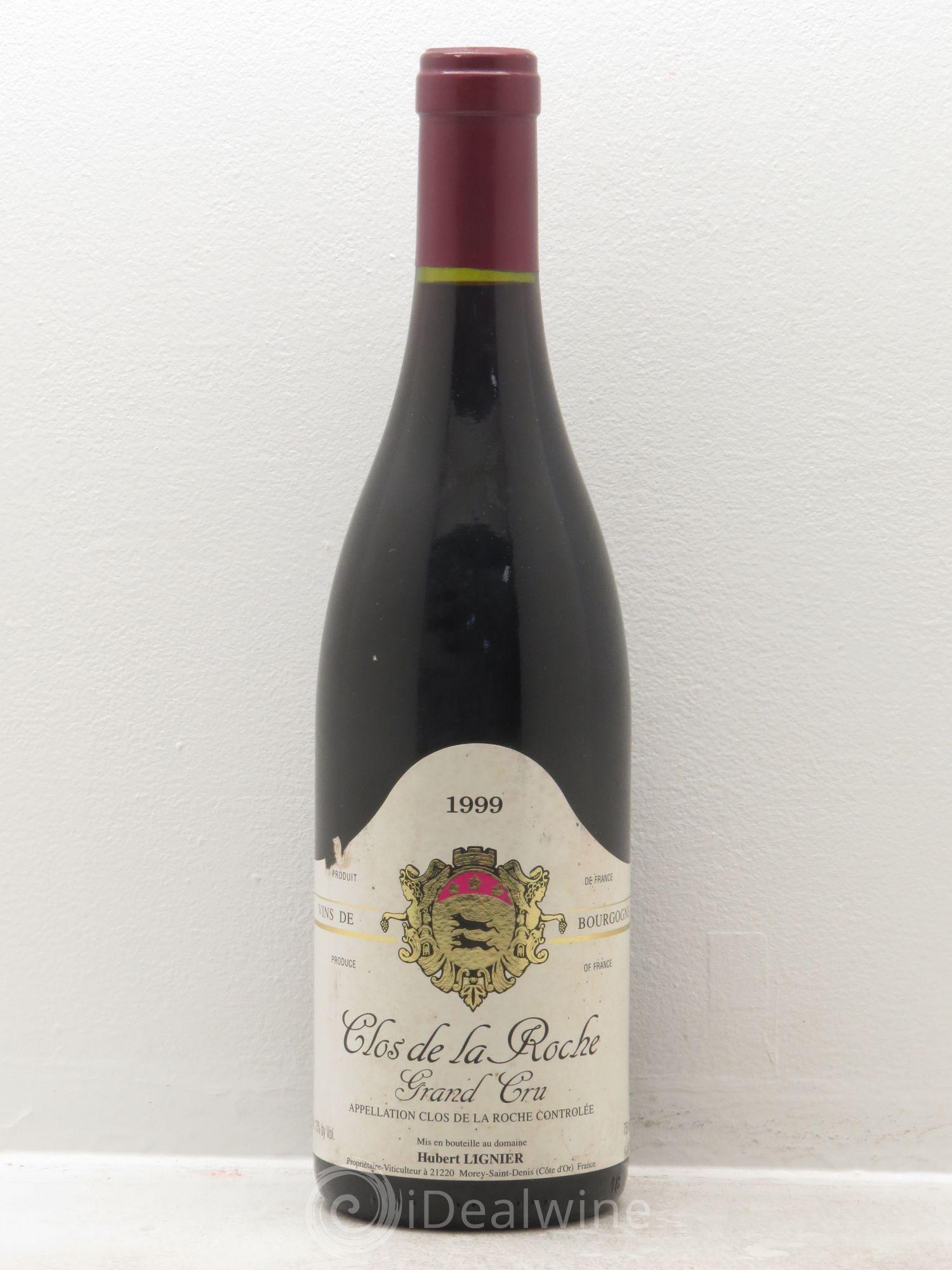 Clos de la Roche Grand Cru Hubert Lignier (Domaine) 1999 - Lot de 1 bouteille - 0