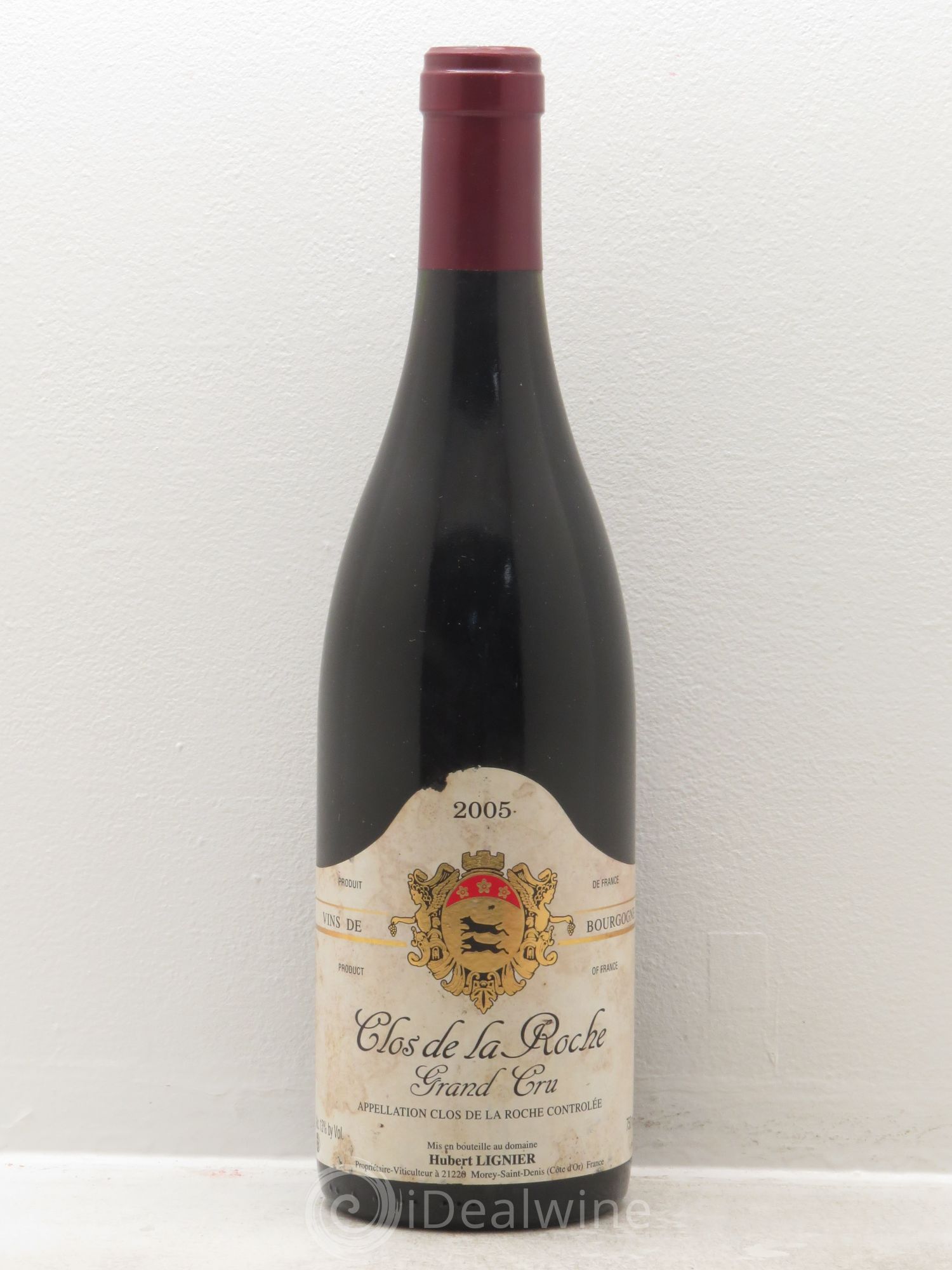 Clos de la Roche Grand Cru Hubert Lignier (Domaine) 2005 - Lot de 1 bouteille - 0