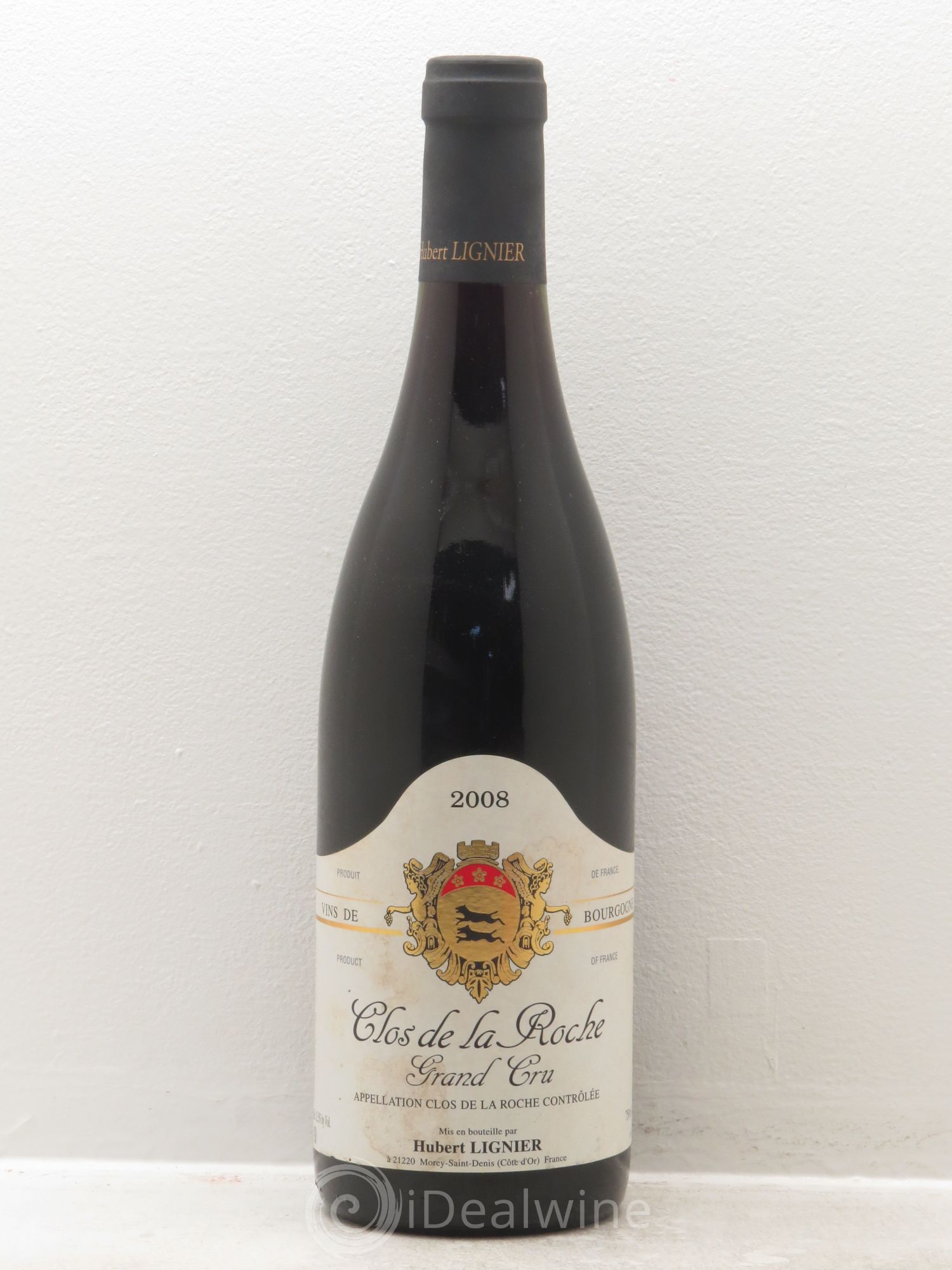 Clos de la Roche Grand Cru Hubert Lignier (Domaine) 2008 - Lot de 1 bouteille - 0