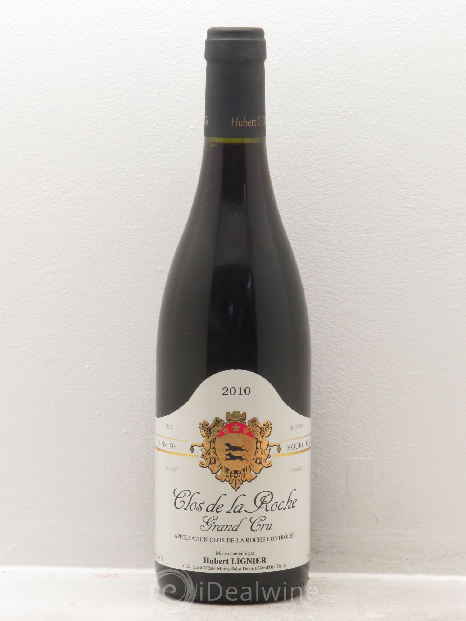 Clos de la Roche Grand Cru Hubert Lignier (Domaine) 2010 - Lot de 1 bouteille - 0