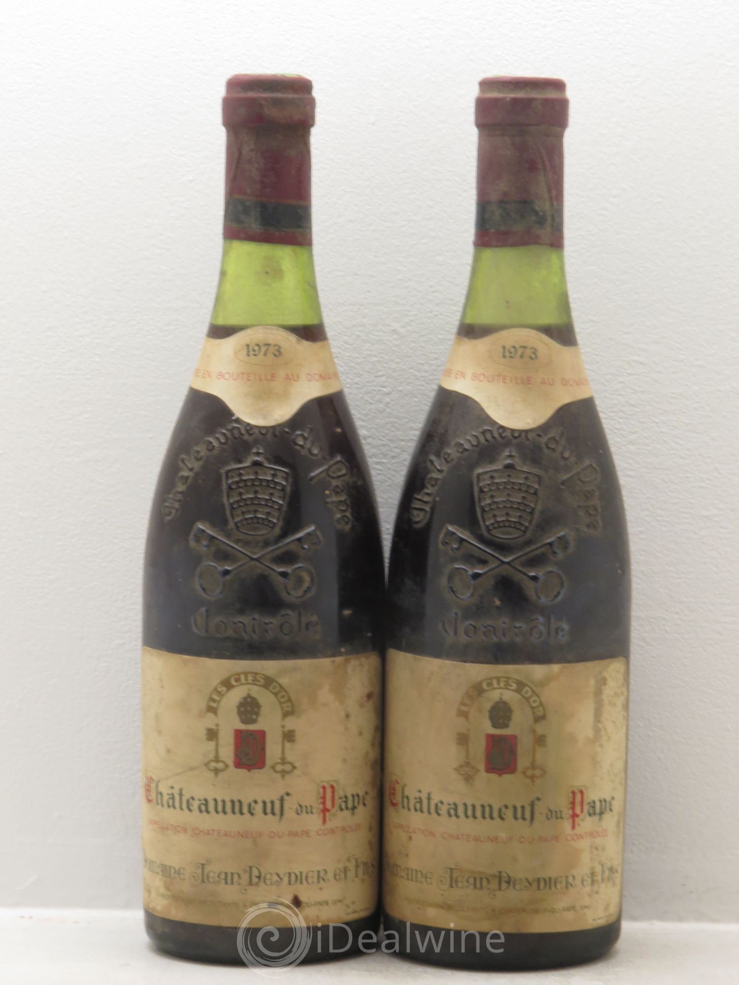 Châteauneuf-du-Pape Les Clés d'Or .Jean Daydier et fils 1973 - Posten von 2 Flaschen - 0