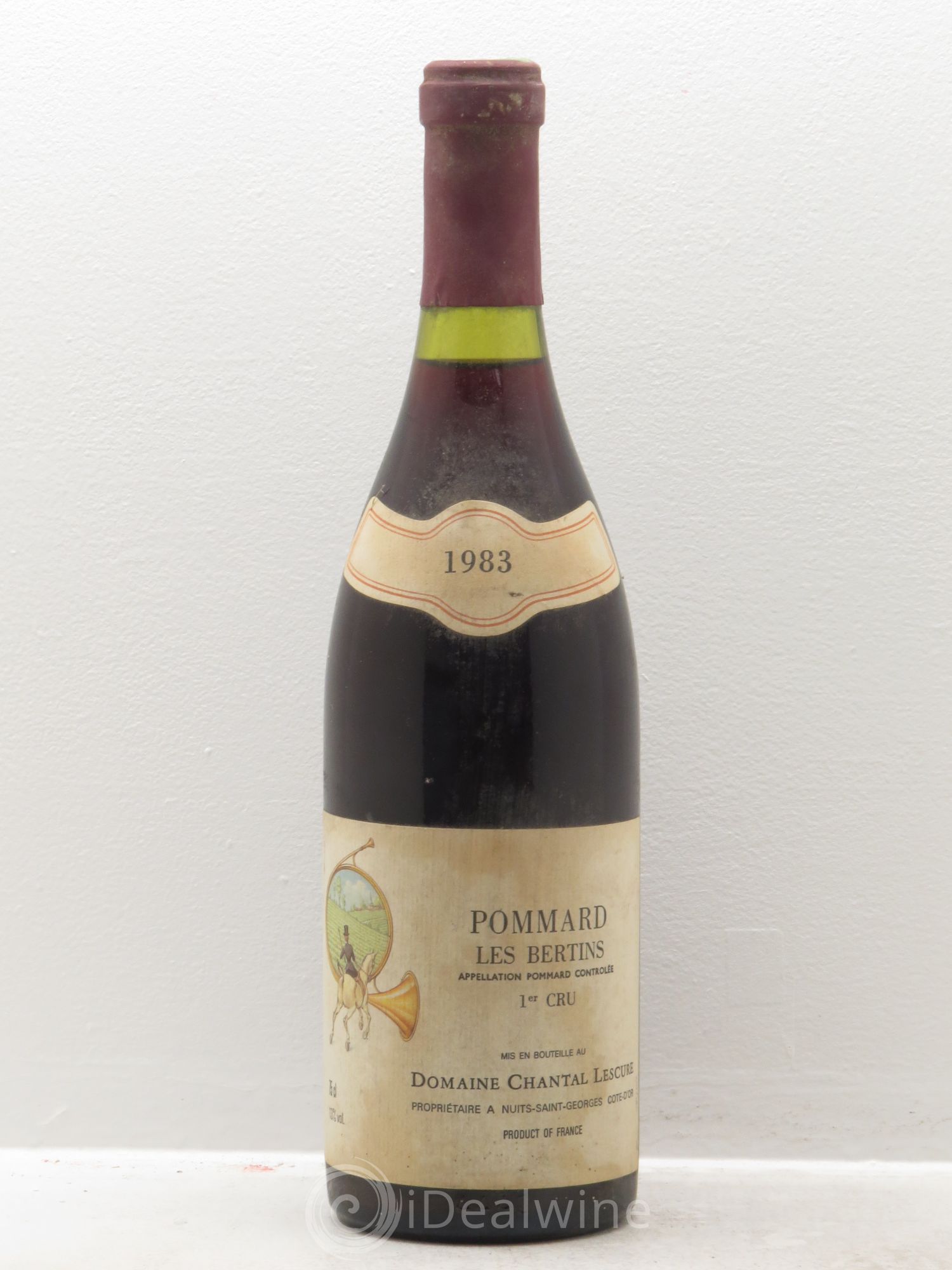 Pommard 1er Cru Les Bertins Chantal Lescure 1983 - Lot de 1 bouteille - 0