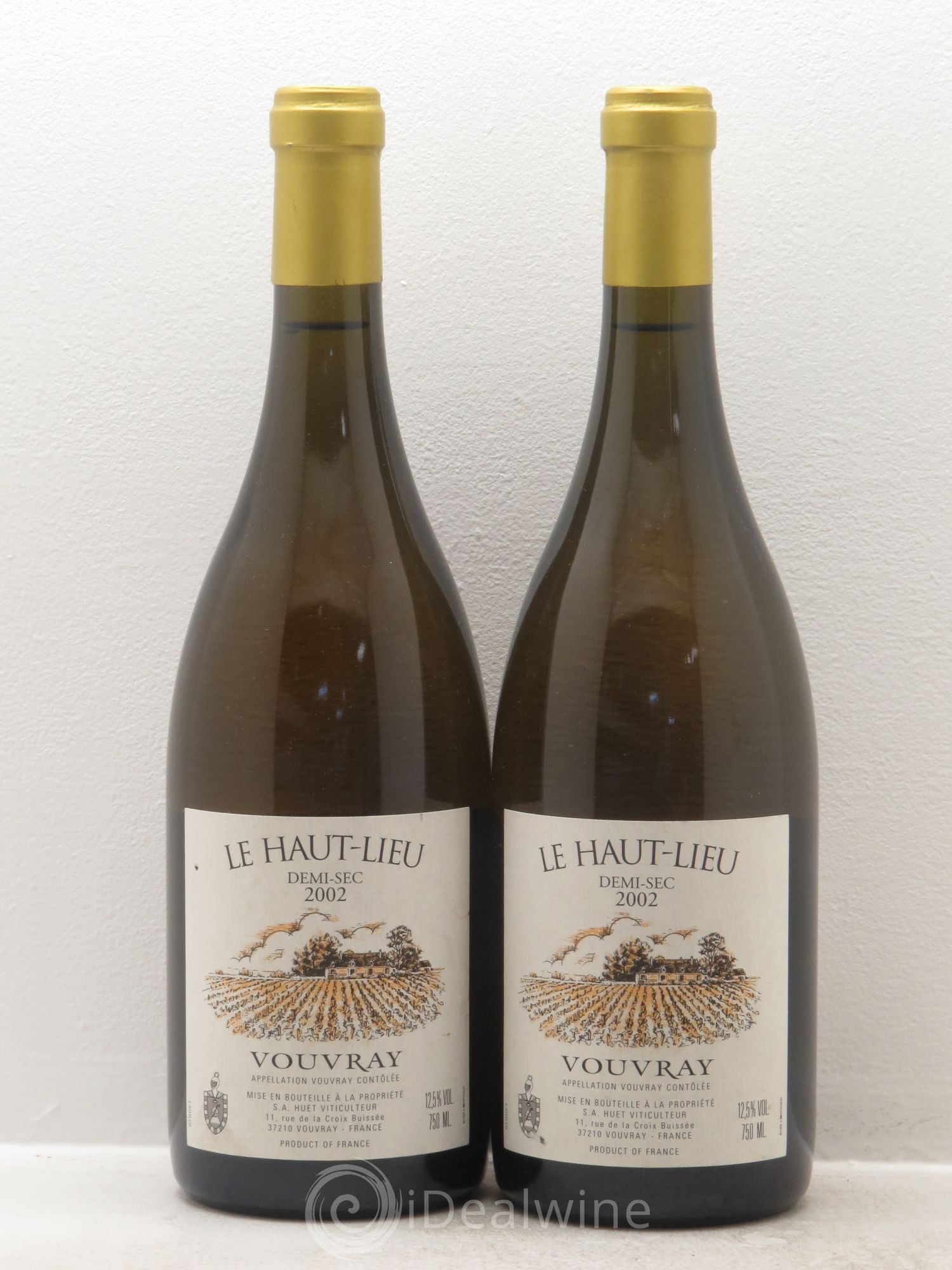 Vouvray Le Haut-Lieu Demi-Sec Domaine Huet 2002 - Lot de 2 bouteilles - 0