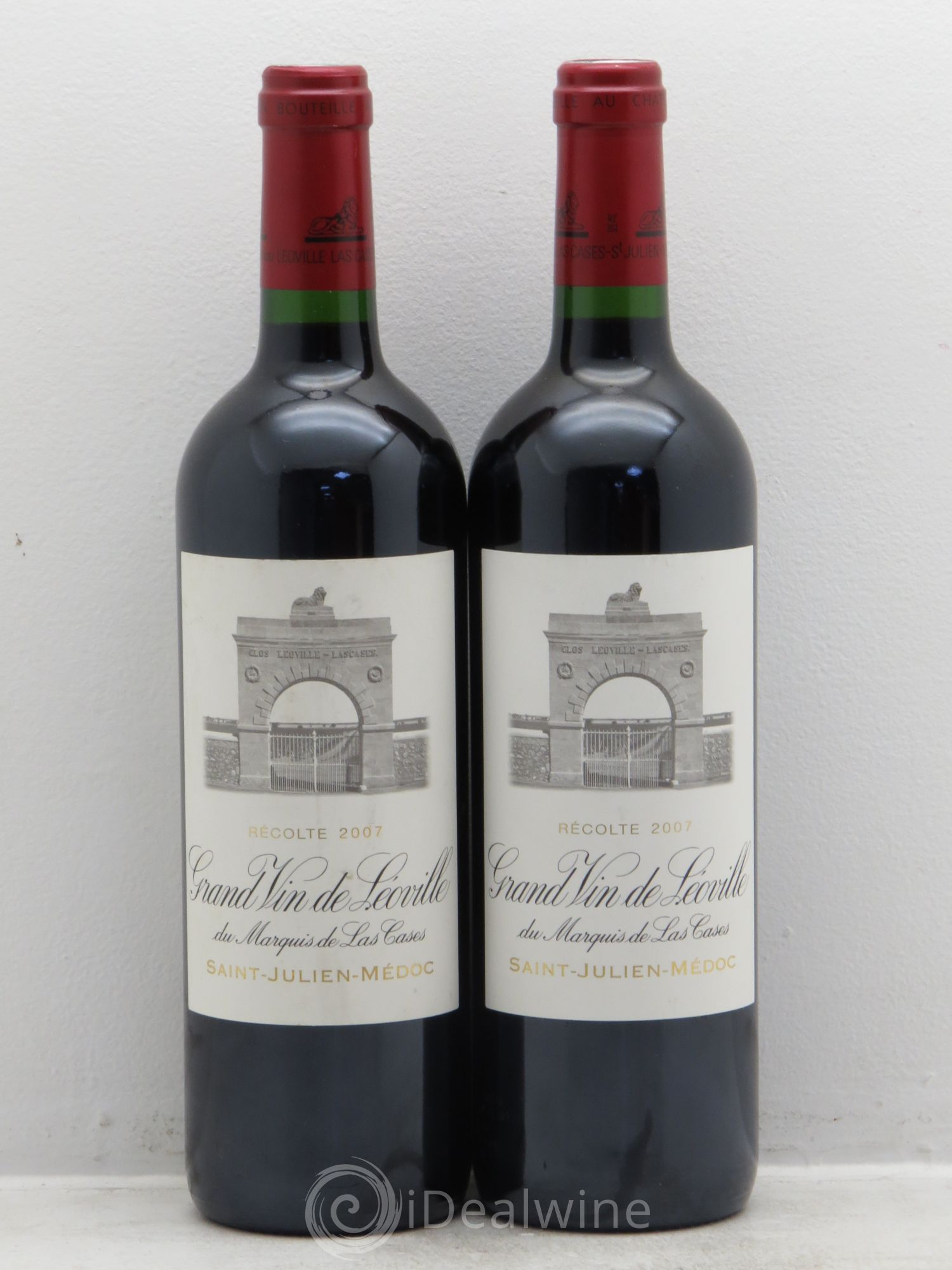 Château Léoville Las Cases 2ème Grand Cru Classé 2007 - Lot de 2 bouteilles - 0
